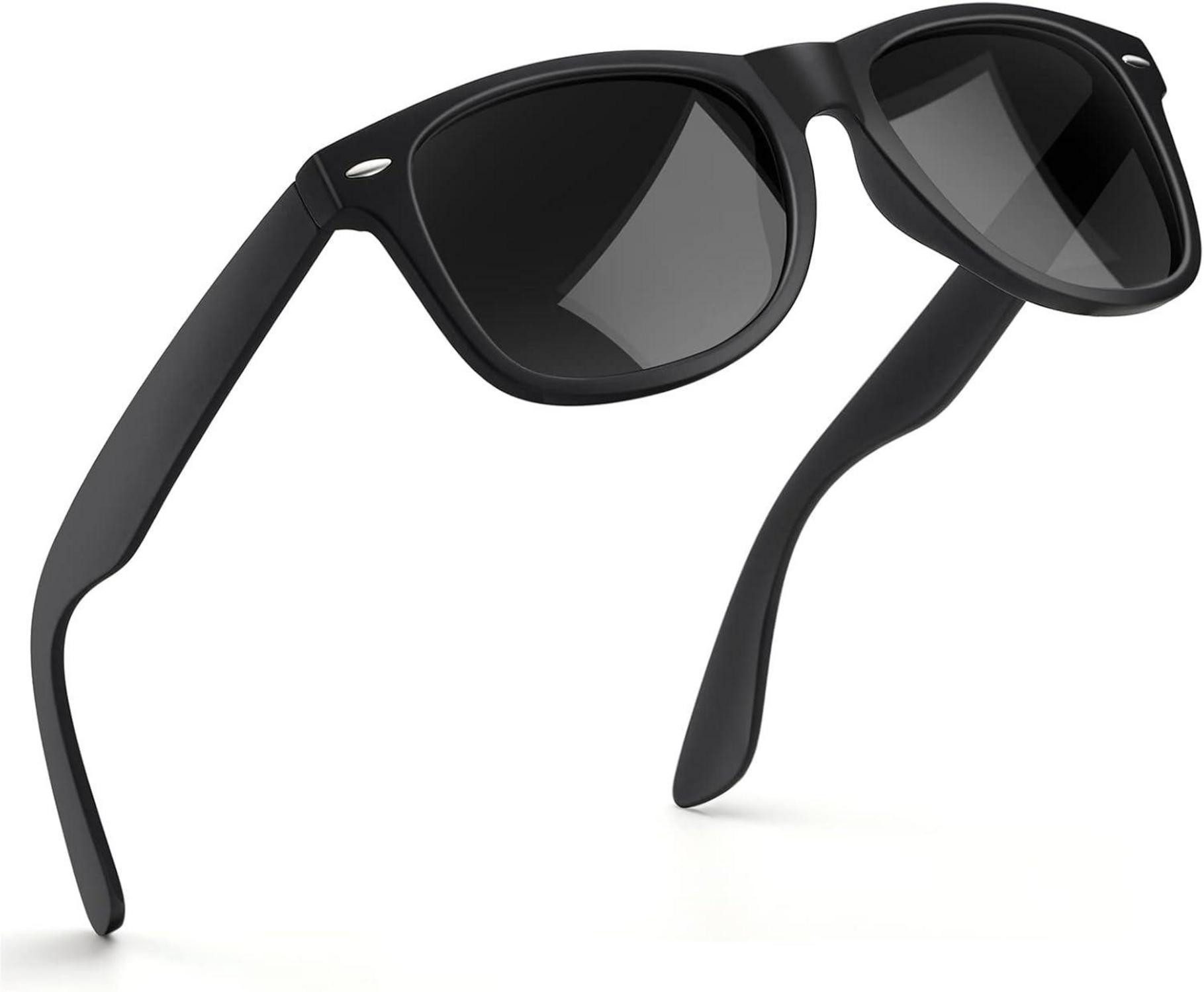 Retrosonnenbrille Sonnenbrille-Herren-Damen-Polarisiert-Rechteckig-UV400-Schutz-Vintage