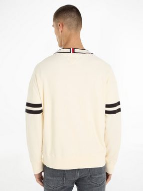 Tommy Hilfiger Strickjacke MONOTYPE TIPPED CARDIGAN