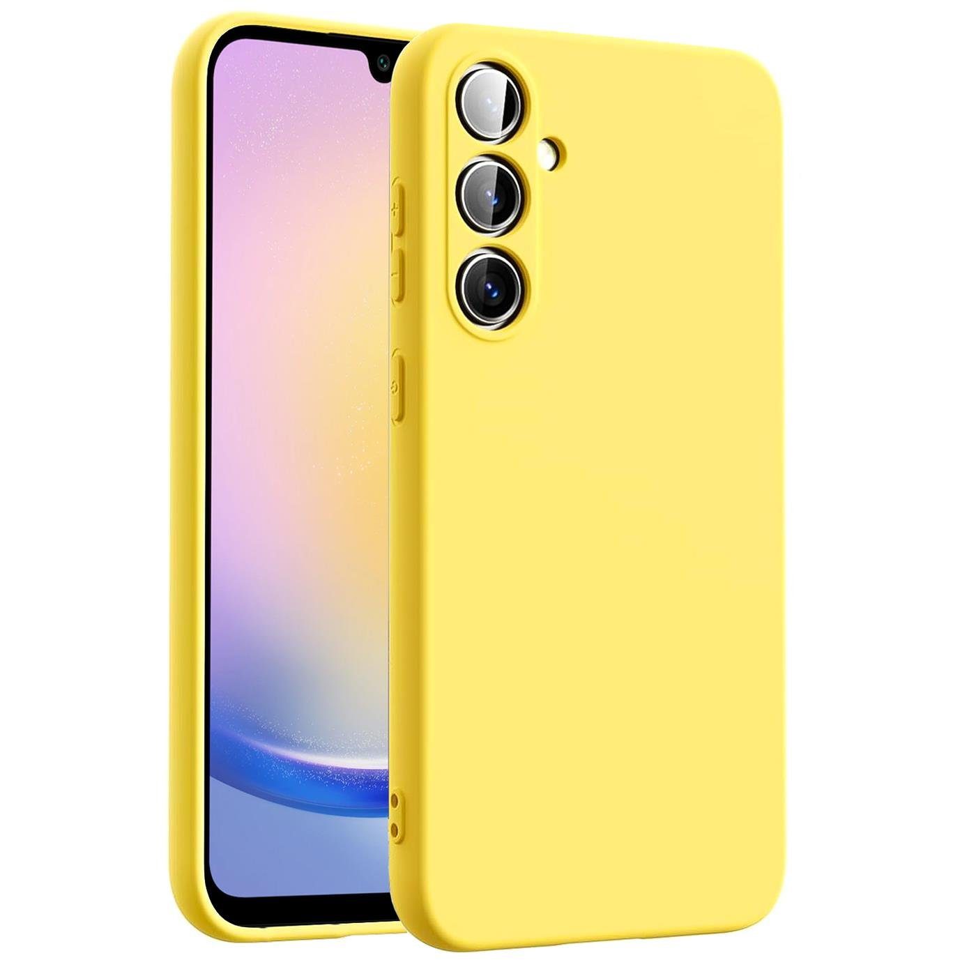 CoolGadget Handyhülle Silikon Colour Series Slim Case für Samsung Galaxy A25 5G 6,5 Zoll, Hülle weich Handy Cover für Samsung A25 5G Schutzhülle