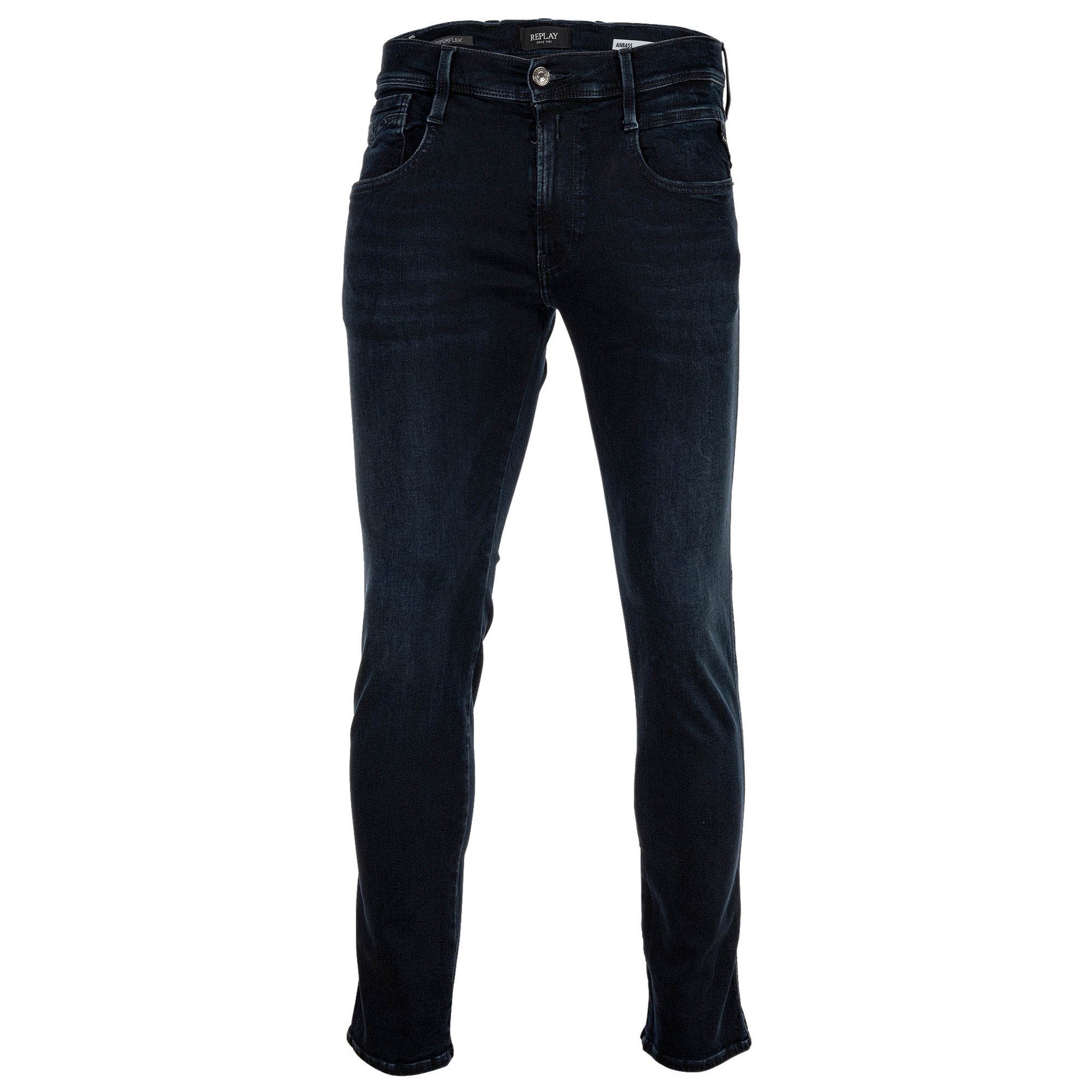 Replay Regular-fit-Jeans Herren Jeans Baumwolle Hyperflex günstig online kaufen