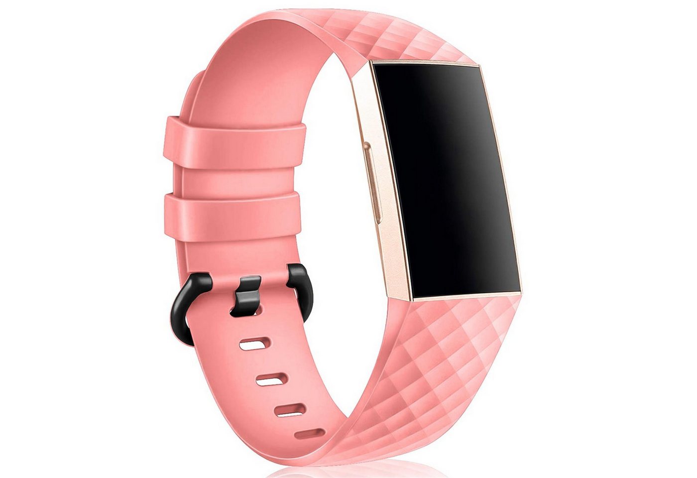 CoolGadget Smartwatch-Armband Fitnessarmband aus TPU / Silikon, für Fitbit Charge 3 / 4 Sport Uhrenarmband Fitness Band Unisex Größe S