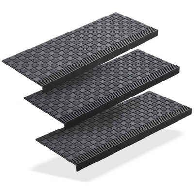 Stufenmatte 3x Gummi 65x25cm Treppenstufen Außen Antirutschmatten Made in EU, BigDean