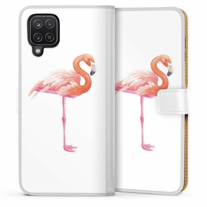 DeinDesign Handyhülle Flamingo Tiere Sommer Flamingo3 Samsung Galaxy A12 Hülle Handy Flip Case Wallet Cover