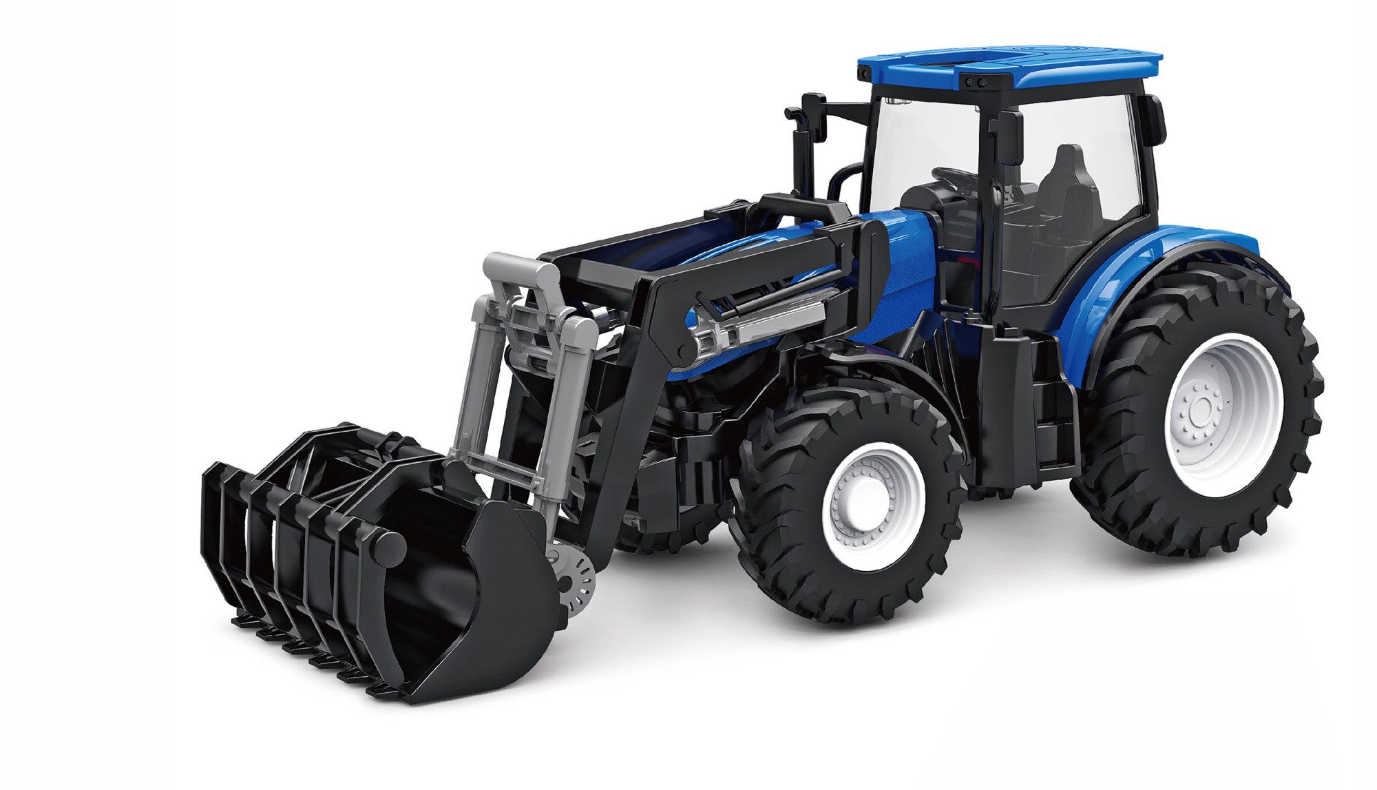RC-Bagger Amewi RC Traktor mit Frontlader, Licht & Sound, 1:24 RTR