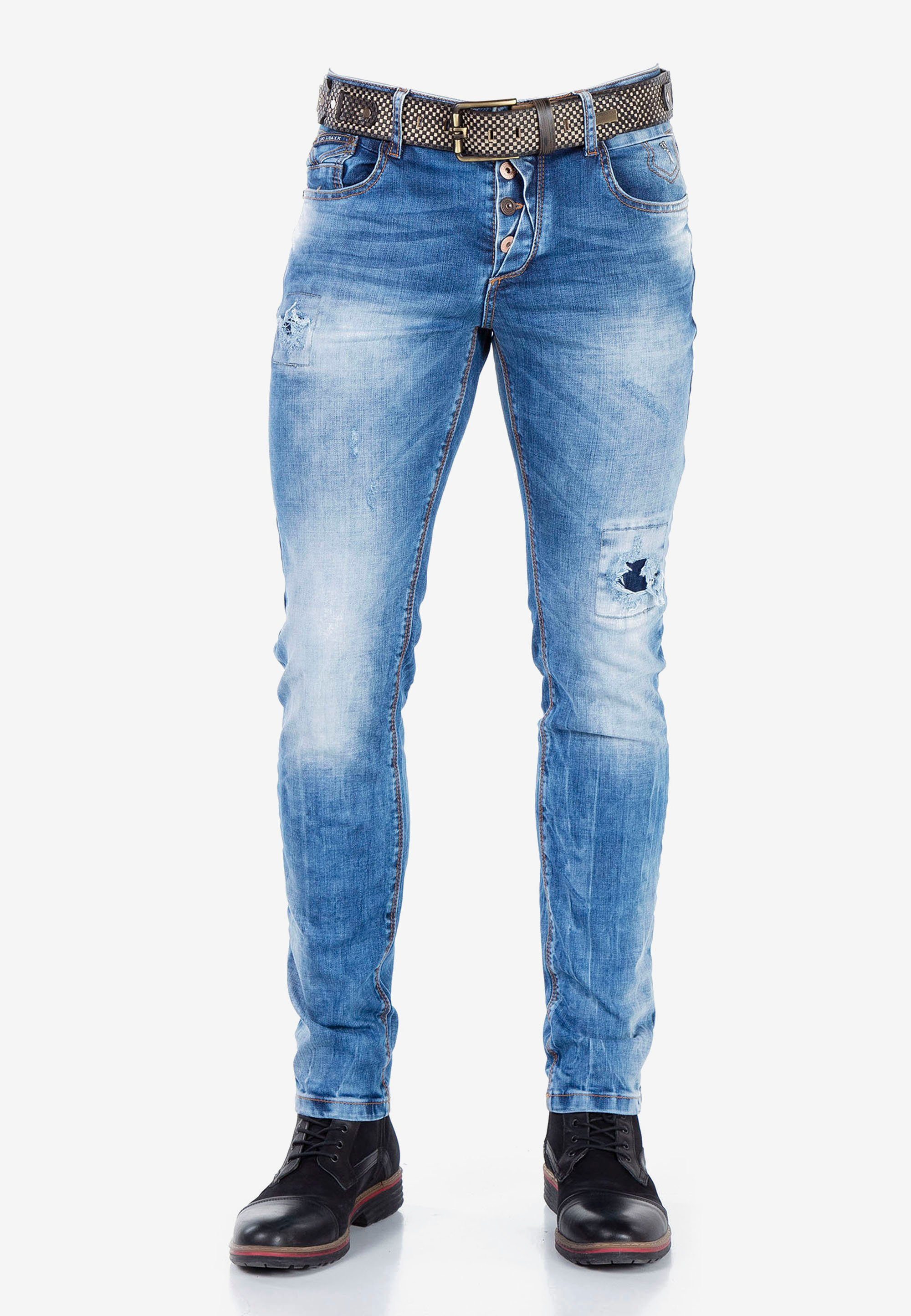 im Bequeme Baxx Cipo Jeans Look & trendigen