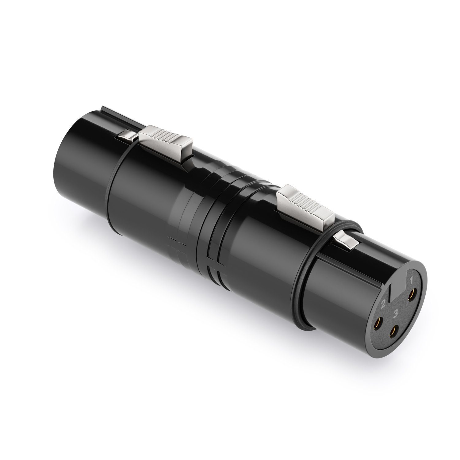 deleyCON XLR Audio Adapter Kupplung Verbinder XLR Buchse auf XLR Audio-Kabel