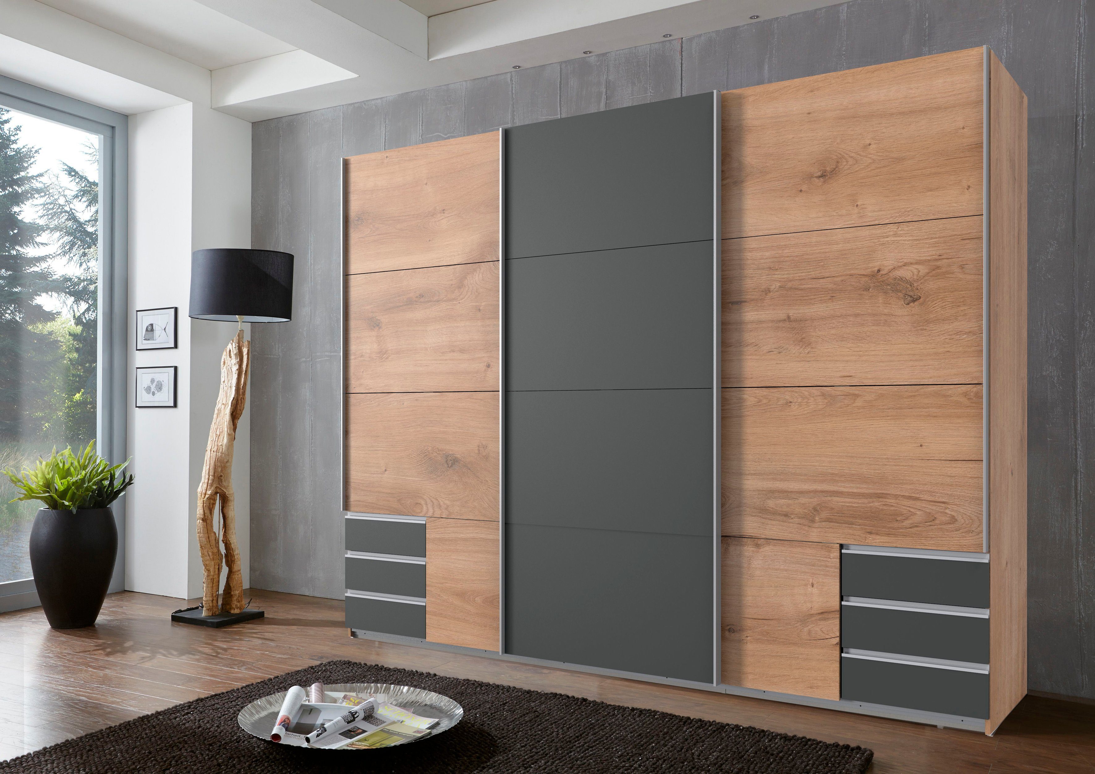 Wimex Schwebetürenschrank "Emden" Mit Außenschubkästen günstig online kaufen