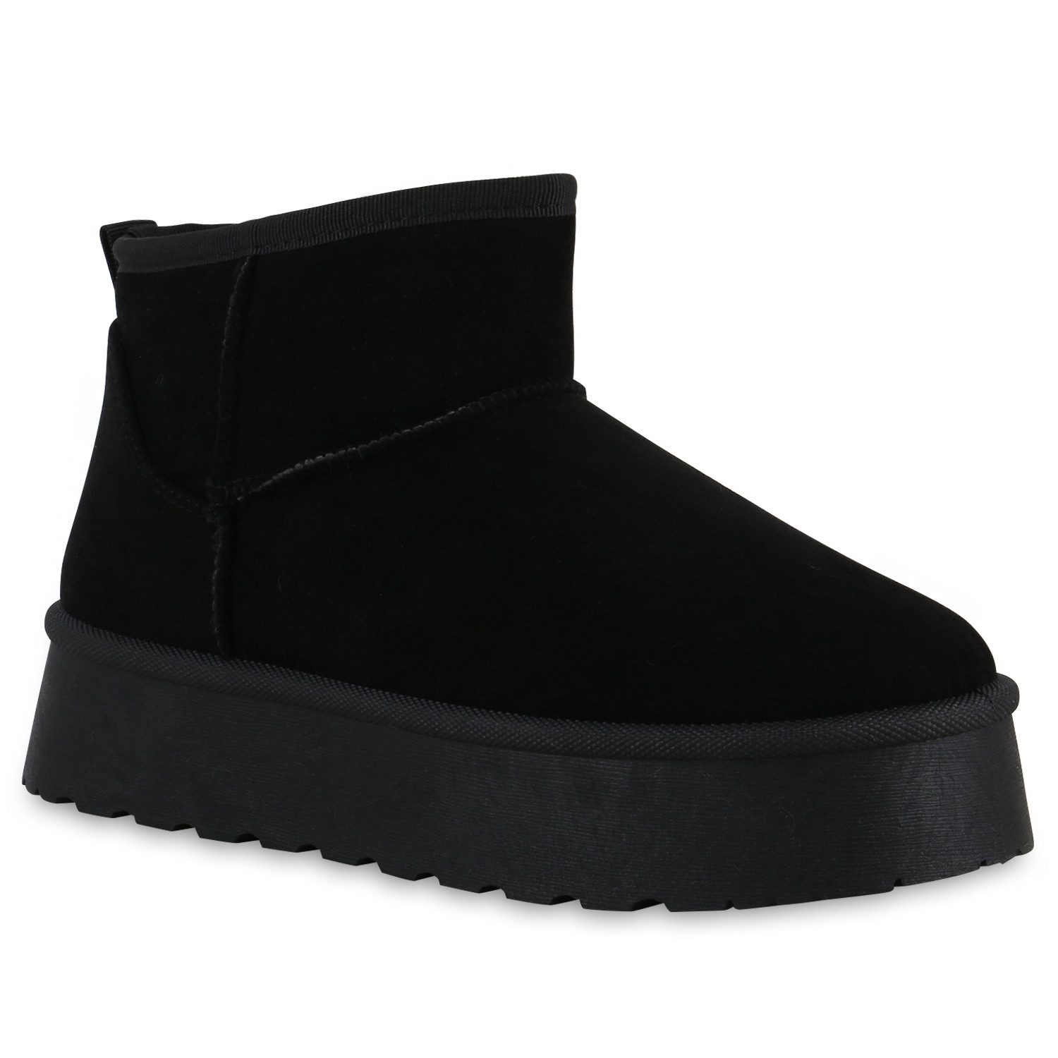 VAN HILL 840874 Winterstiefelette Damen Winterstiefeletten Linnea mit Plateau und Warmfutter