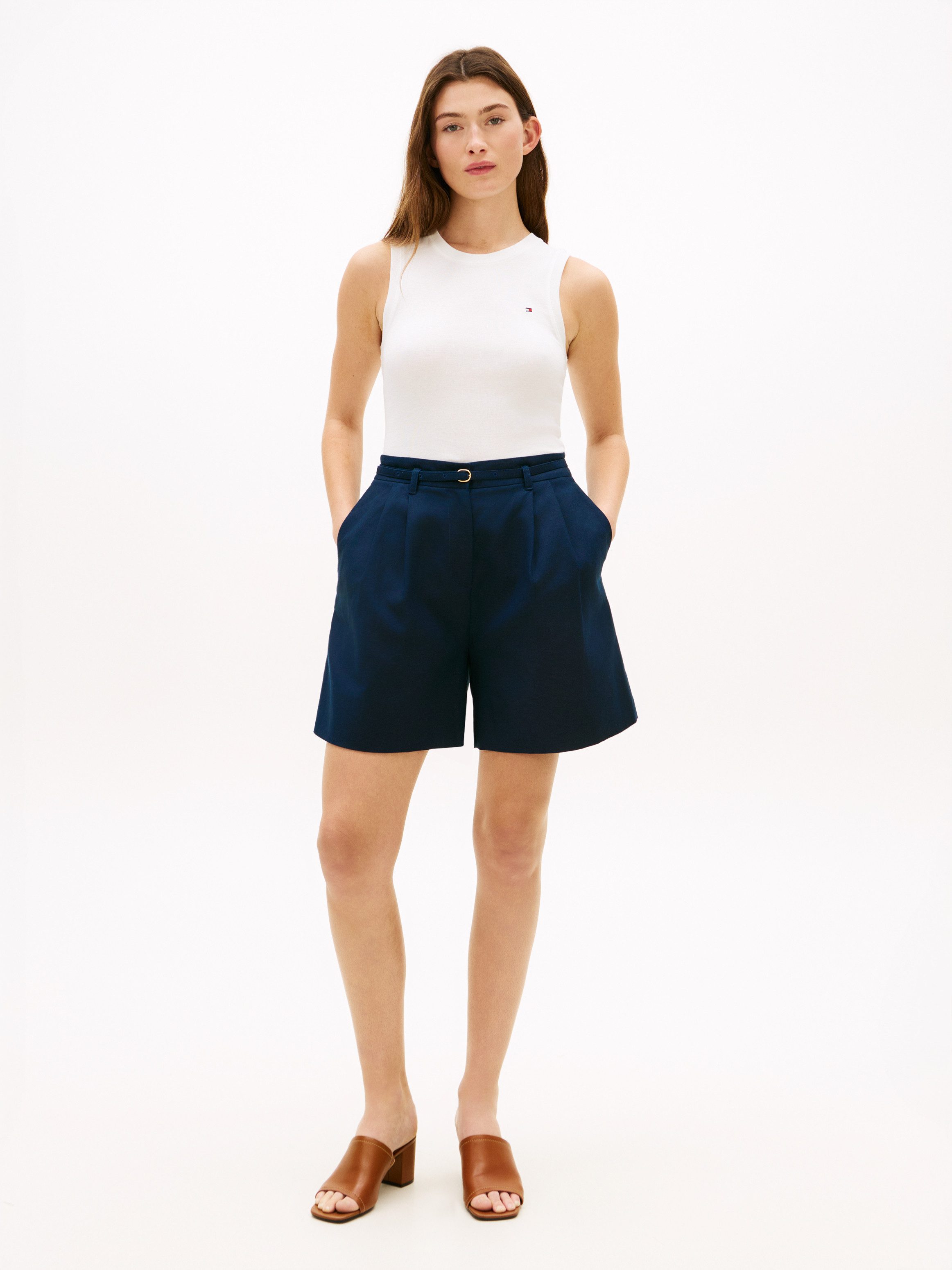 Tommy Hilfiger Funktionstop SLIM CODY C-NK TANK TOP mit gerippter Textur, Rundhals