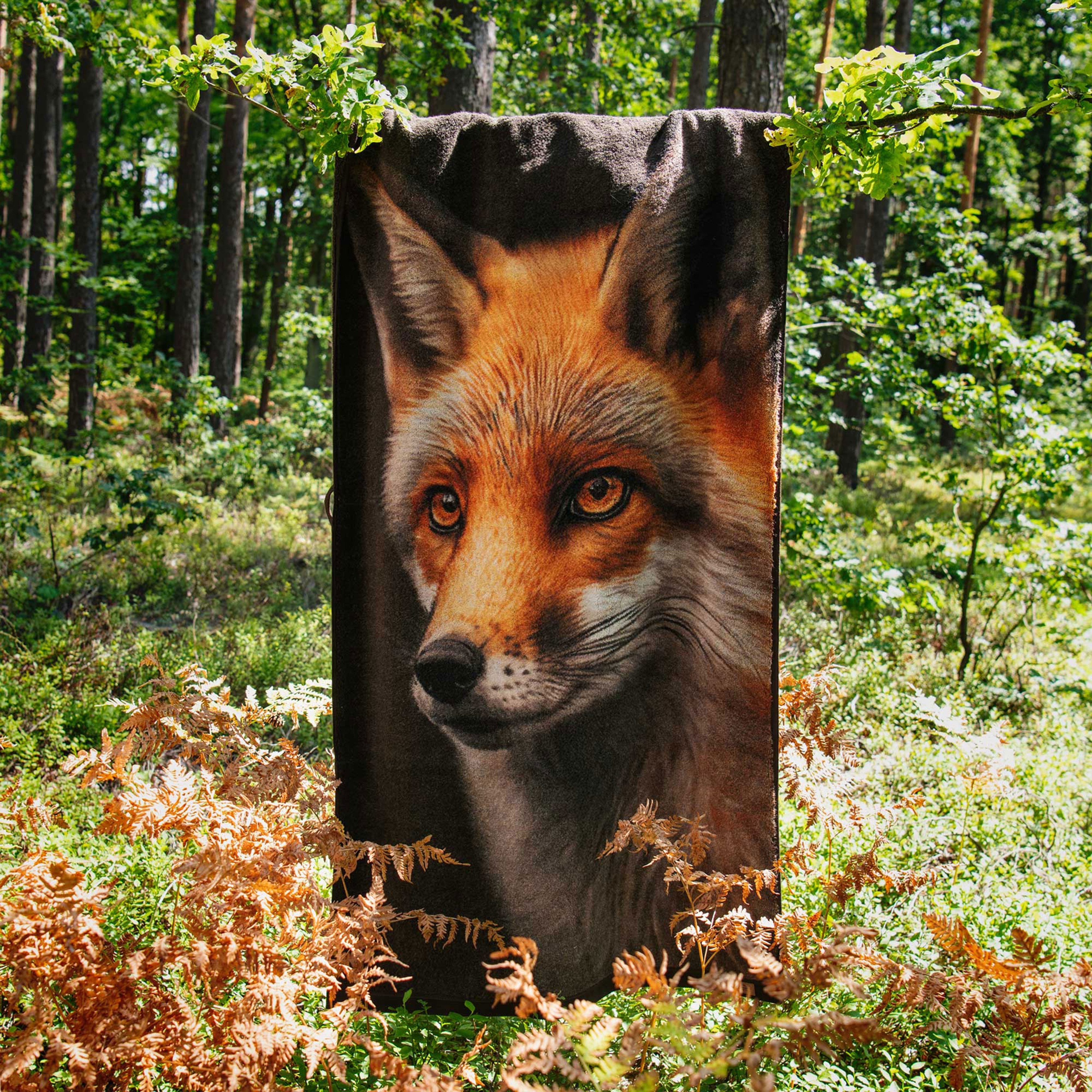 Zwoltex Handtücher Fuchs Motiv Handtuch 600 g/m² Baumwollfrottee Geschenk, (50x100 cm 60° waschbar OEKO-TEX 100% GOTS Baumwolle), Hochwertiges Tiermotiv auf dichtem Baumwollfrottee