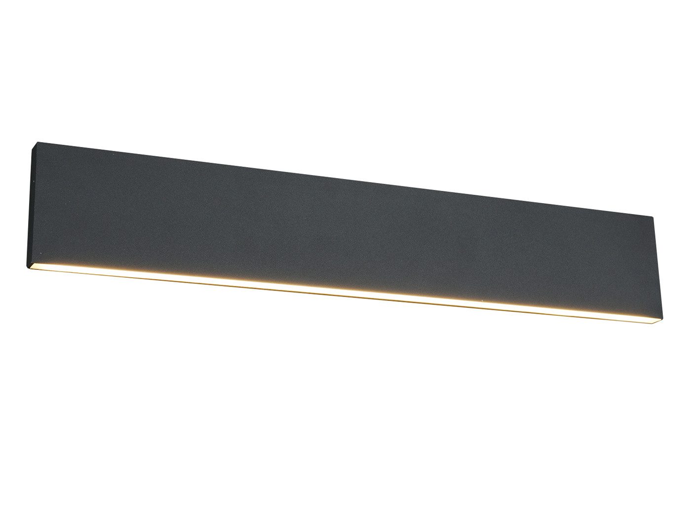TRIO Leuchten LED Wandleuchte, Dimmfunktion, LED fest integriert, Warmweiß, Indirekt-e Innen Wand-Beleuchtung aus Metall extra flach, Breite 28cm