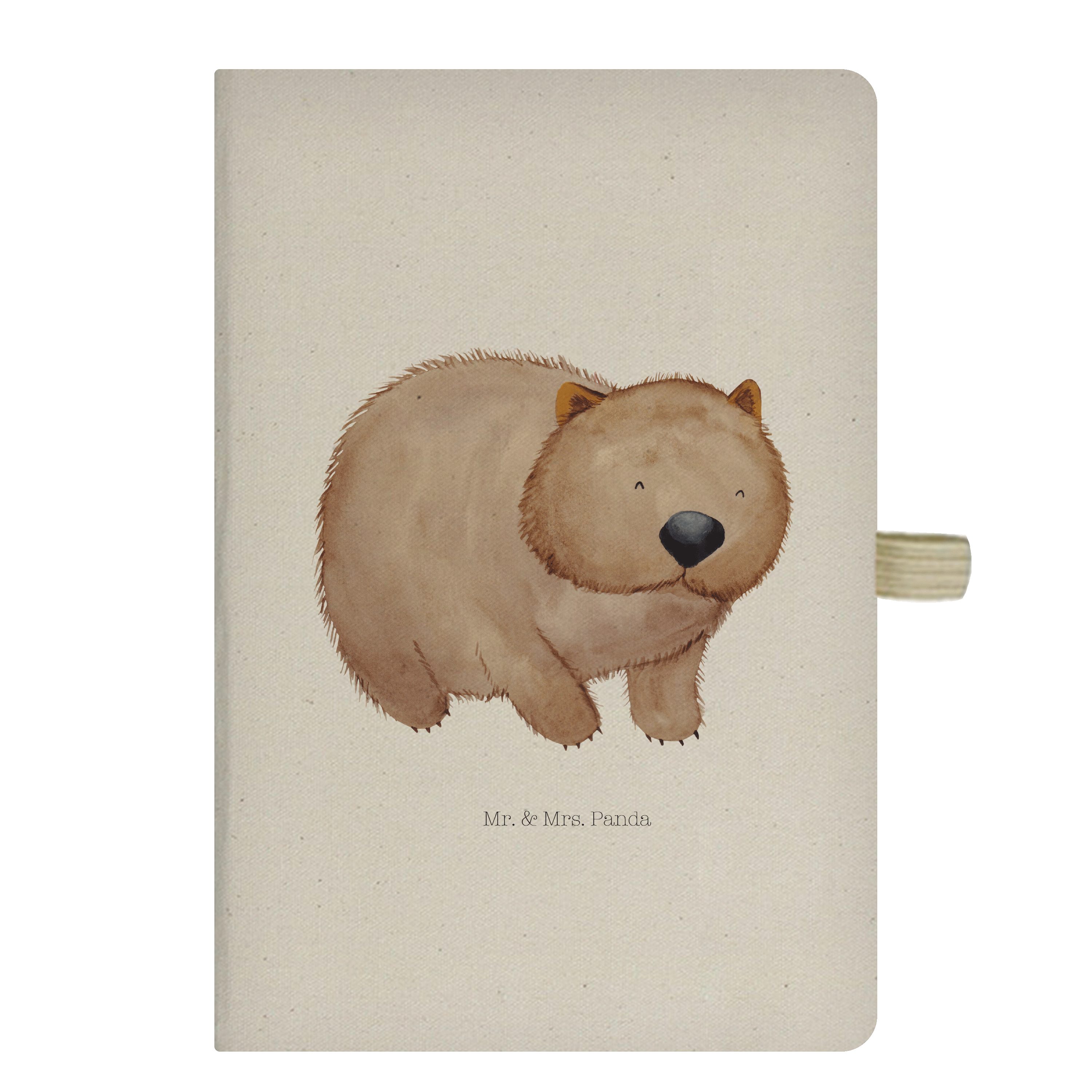 Mr. & Mrs. Panda Notizbuch »Wombat Transparent Geschenk, Tiere