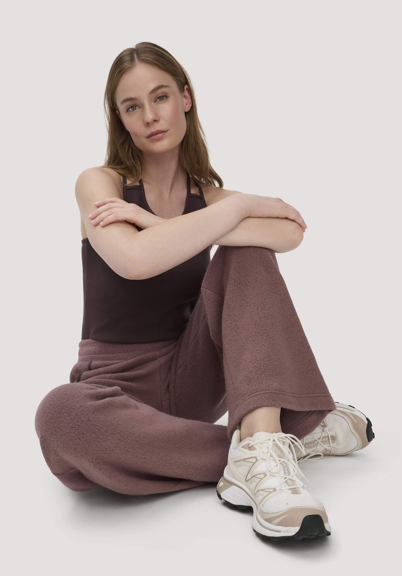 Hessnatur Fleecehose Relaxed ACTIVE LIGHT aus reiner Bio-Baumwolle (1-tlg)