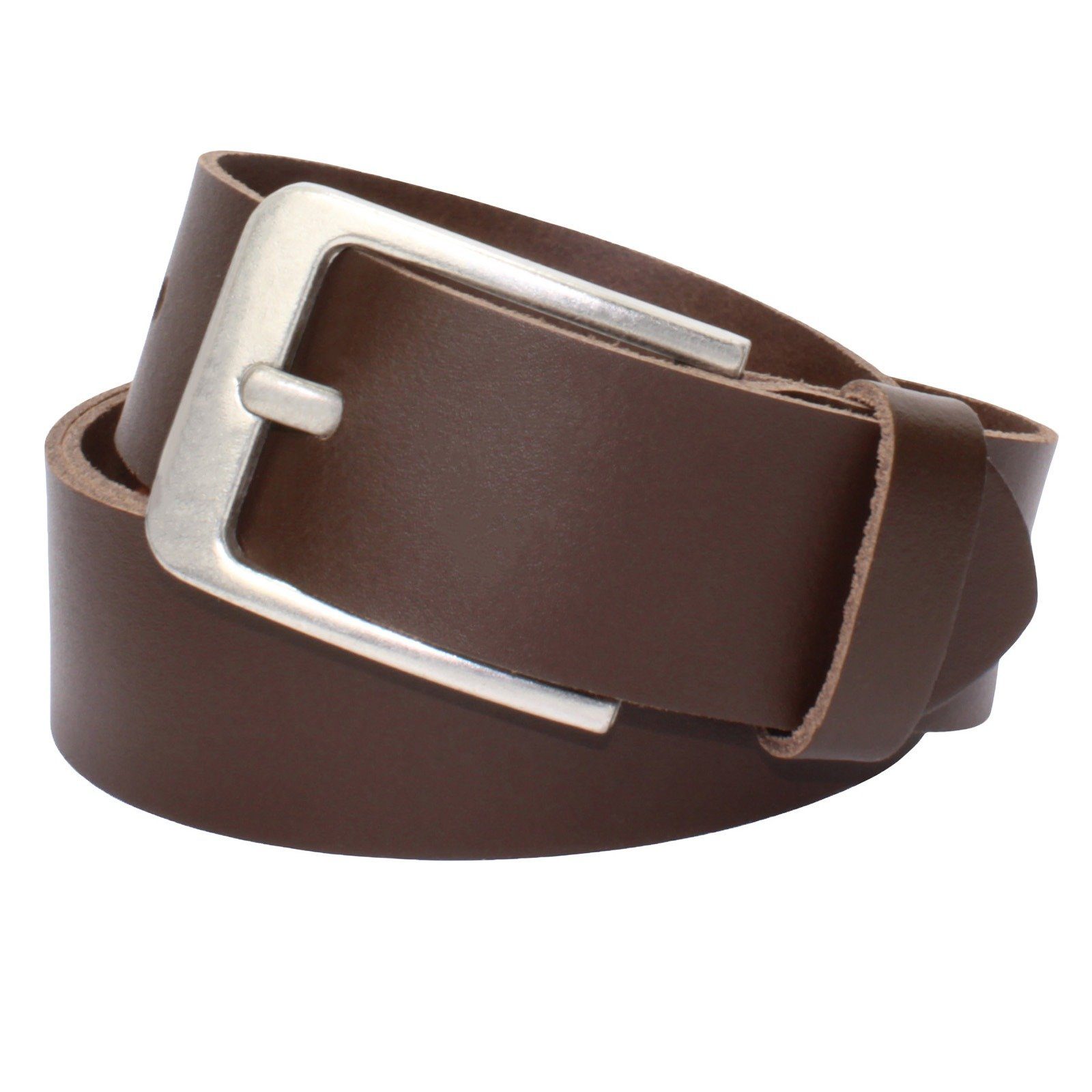 Manza Ledergürtel Gürtel Ledergürtel 4cm breit Echt Leder Jeansgürtel Unisex Kürzbar