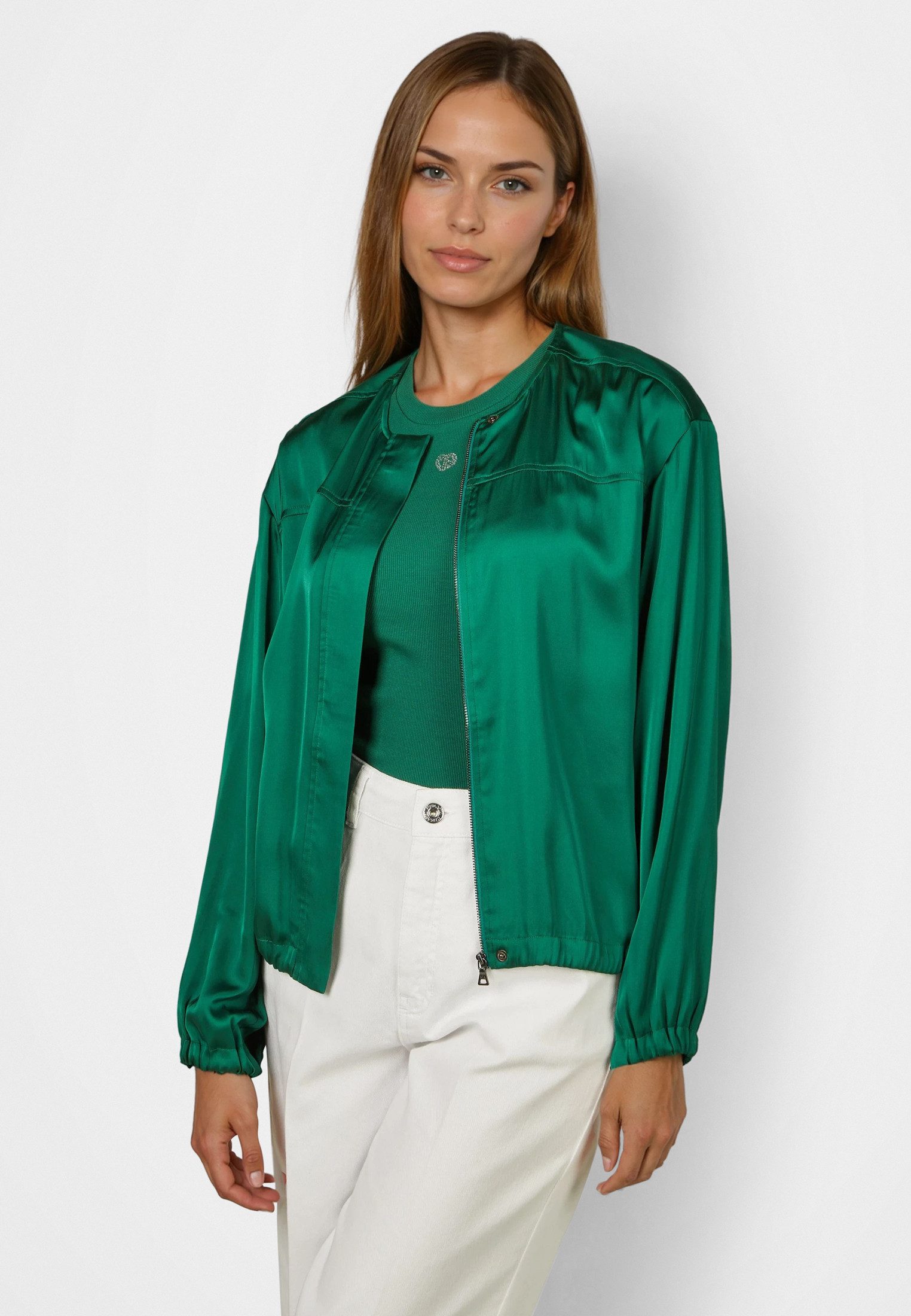 MARC AUREL Blouson aus leichtem Satin