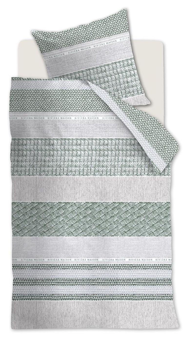 Rivièra Maison Kissenhülle Woven Nature Green 80X80 Grün Renforcé 80 x 80 cm 1 Kissenbezug, (1 Stück), Kissenbezug für Dekokissen Zierkissen Kissenhülle