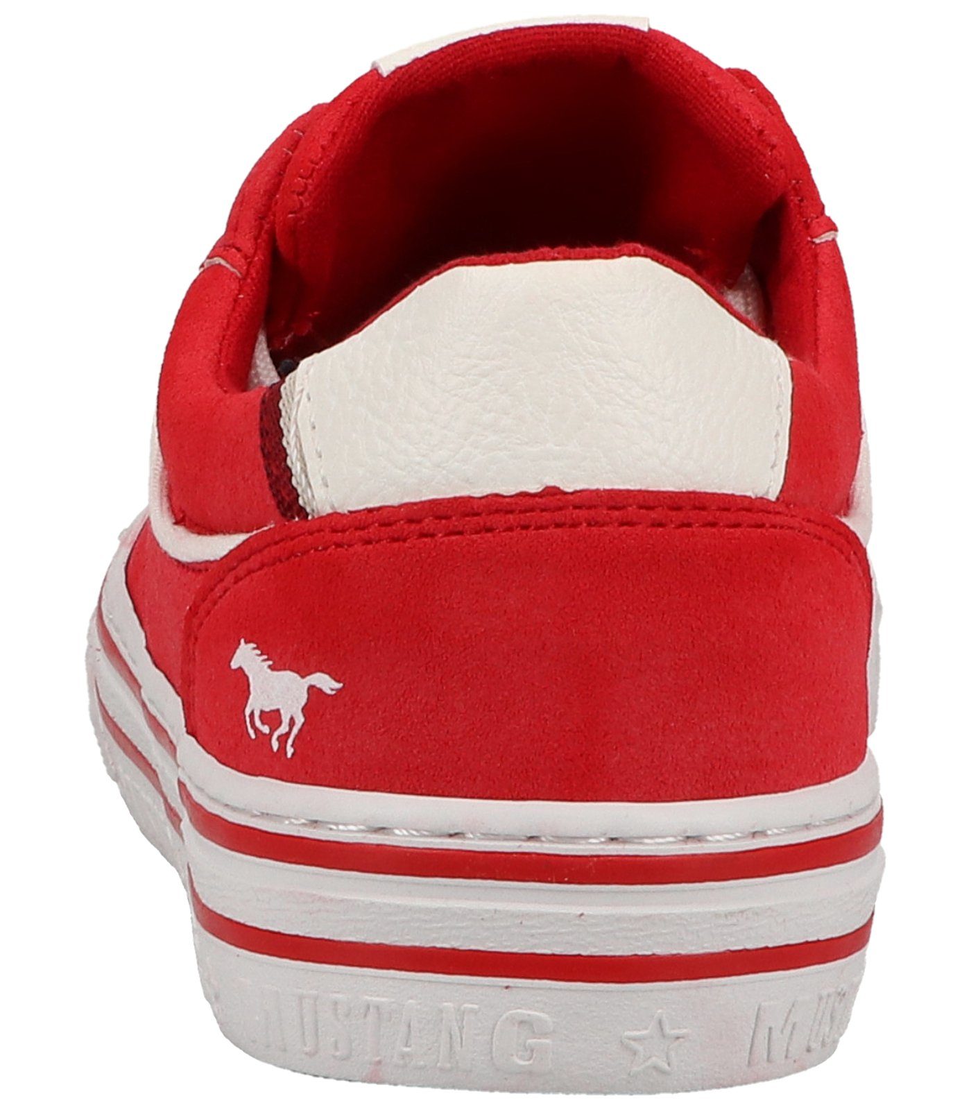 MUSTANG Shoes Mustang Sneaker Rot Sneaker Lederimitat/Textil