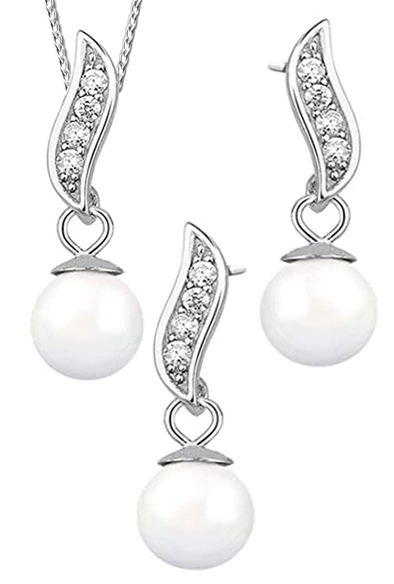 Limana Ohrring und Ketten Set 925 günstig online kaufen