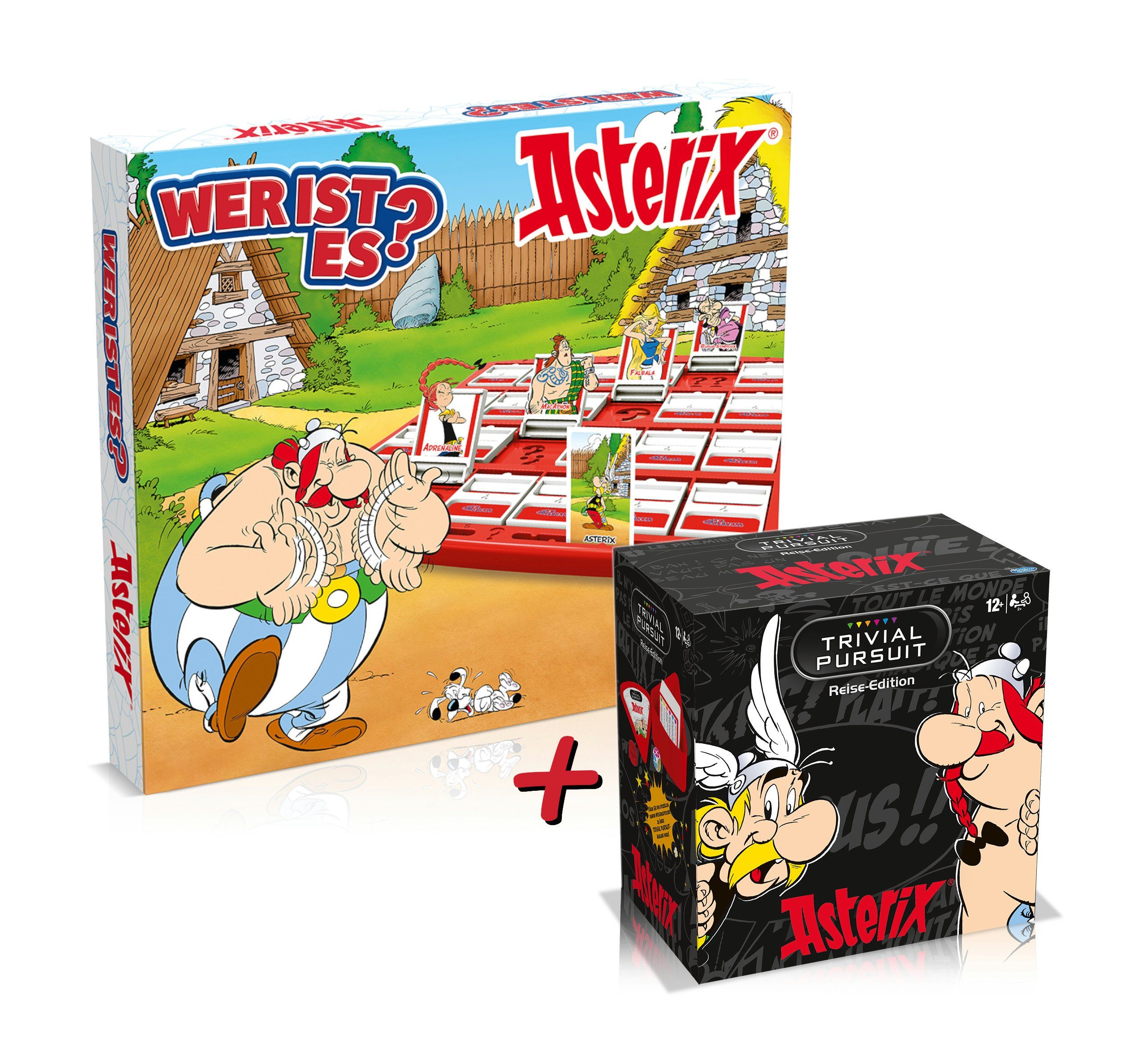 Winning Moves Spiel Asterix Spiele BUNDLE - Wer ist es? + Тривиальное преследование, Wissenspiel