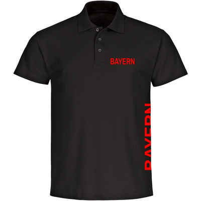 multifanshop Poloshirt Bayern - Brust & Seite - Polo
