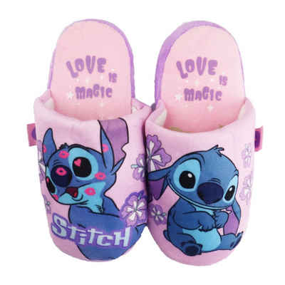 Disney Disney Stitch Kinder Mädchen Hausschuhe Slipper Pantoffel Schlüpfschuhe Gr. 28 - 35