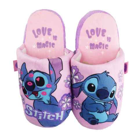Disney Disney Stitch Kinder Mädchen Hausschuhe Slipper Pantoffel Schlüpfschuhe Gr. 28 - 35