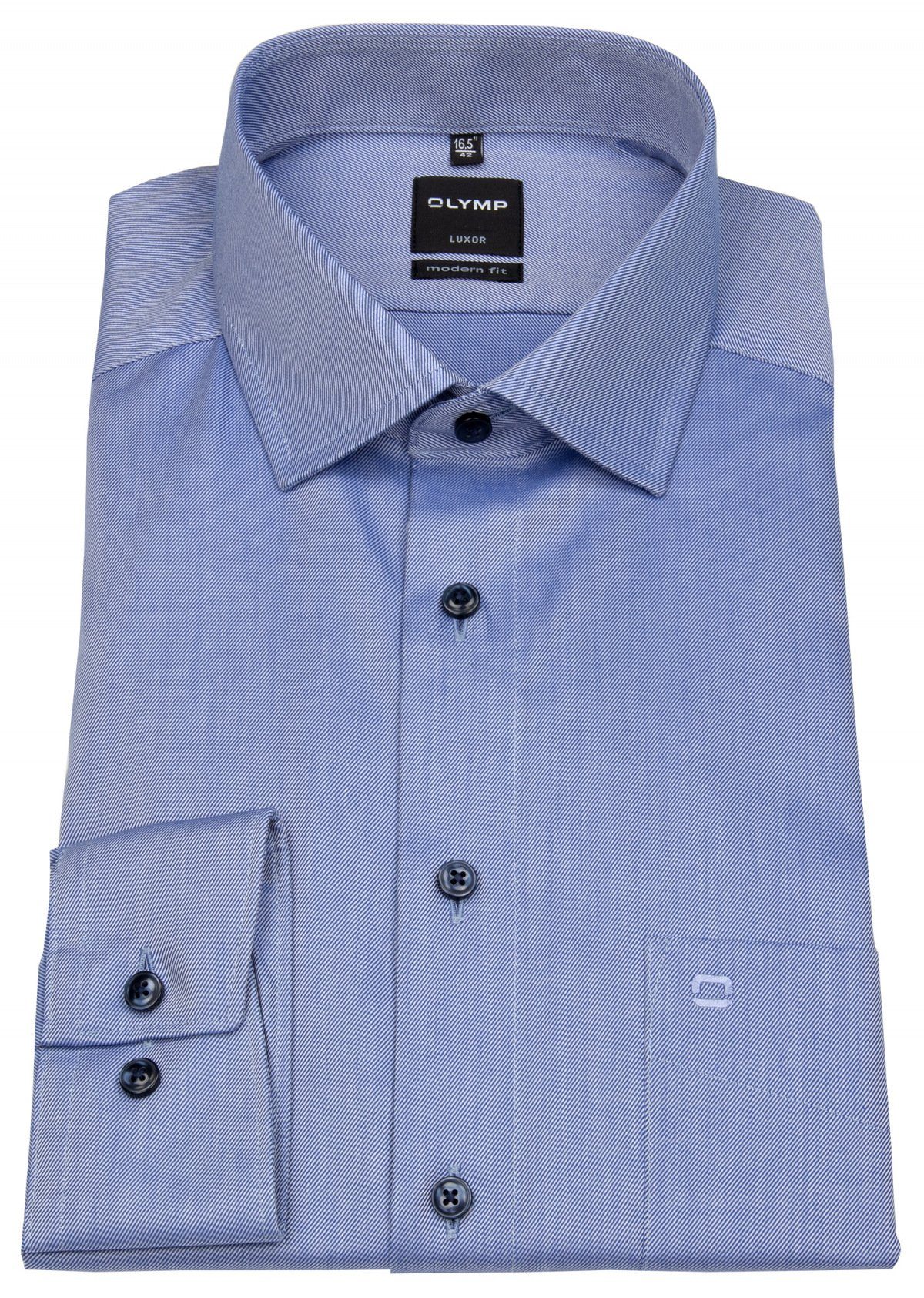 OLYMP Businesshemd Modern Fit leicht tailliert bügelfrei Kentkragen günstig online kaufen