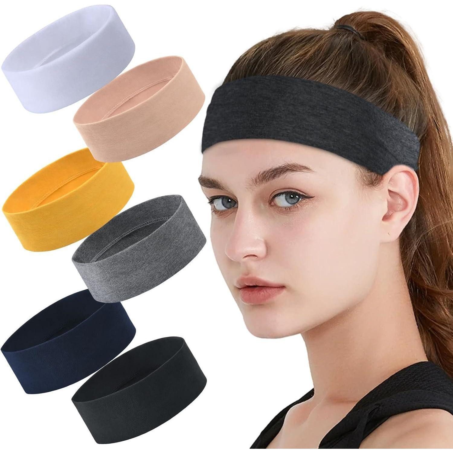 LuxusKollektion Stirnband Stirnbänder Sport Unisex Elastisch Dünn AntiRutsch Breite-6PCS