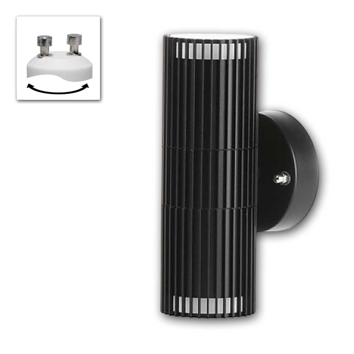 Kanlux LED Außen-Wandleuchte Außen-Wand-Leuchte RADILO 2-fammig GU10 IP44