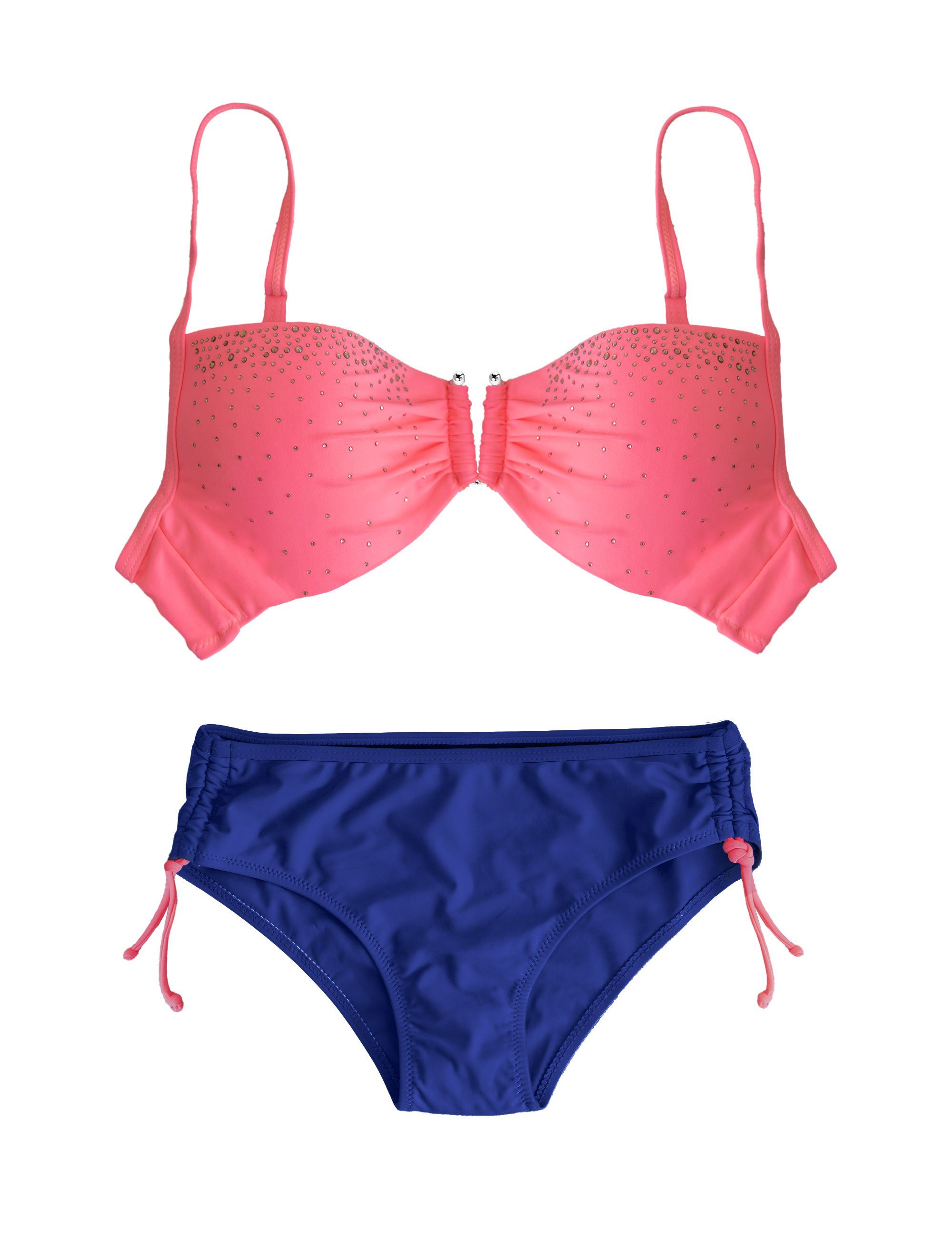 Super Push Up Bikini Für Kleine Brust HEVENTON Push-Up-Bikini Coral, Super Push-up Bikini, Bikini mit Push-up