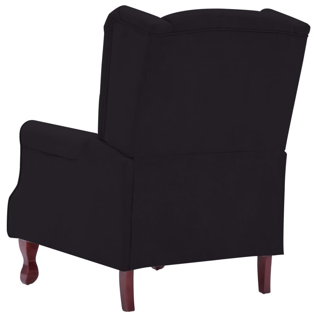 DOTMALL Relaxsessel Armsessel mit Holzbeine, Wohnzimmer Schwarz das Sessel, verstellbare für