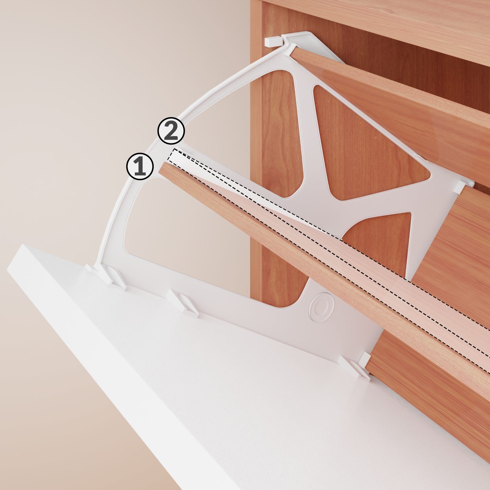 Casaria Schuhschrank (1-St) für 18 Paar Schuhe 3 Klappen Verstellbar 115x60x25cm Kippsicherung
