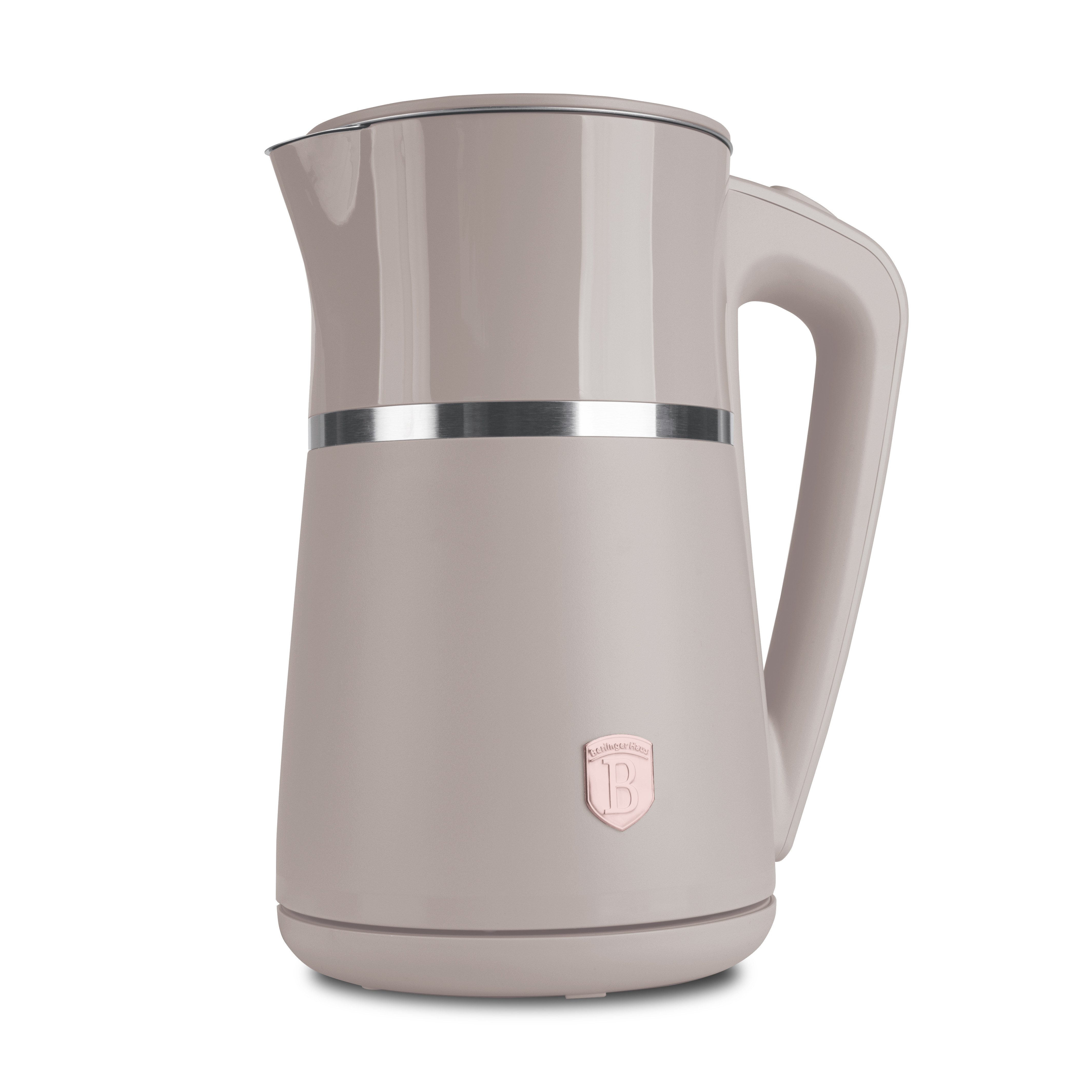 Berlinger Haus Wasserkocher Mattes Taupe, 1,7 l, 2200 W, Cool-Touch-Doppelwand, Edelstahl-Innenbehälter, abnehmbarer Deckel