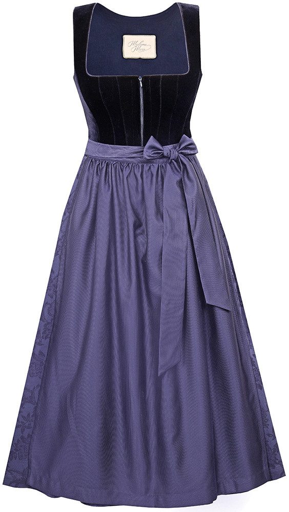Madame Marie Dirndl Dirndl Noctuna 80cm Länge nachtblau