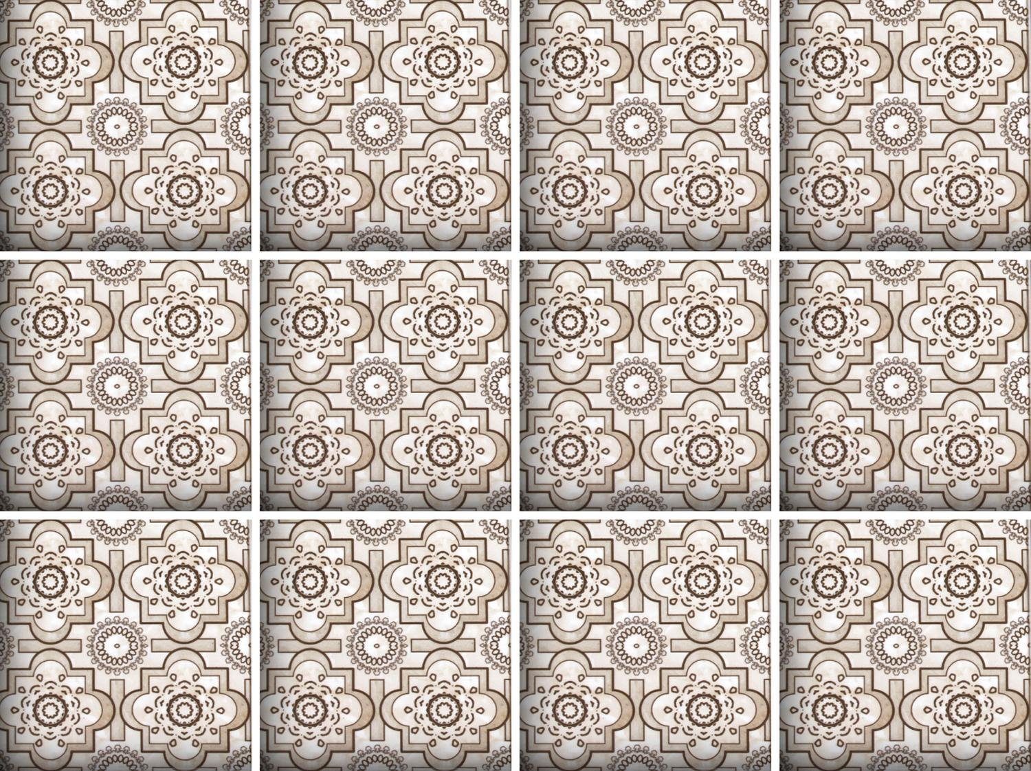 queence Плиткаaufkleber Mosaik Muster, Stickerfliesen, selbstklebend, Sticker, 12er Set
