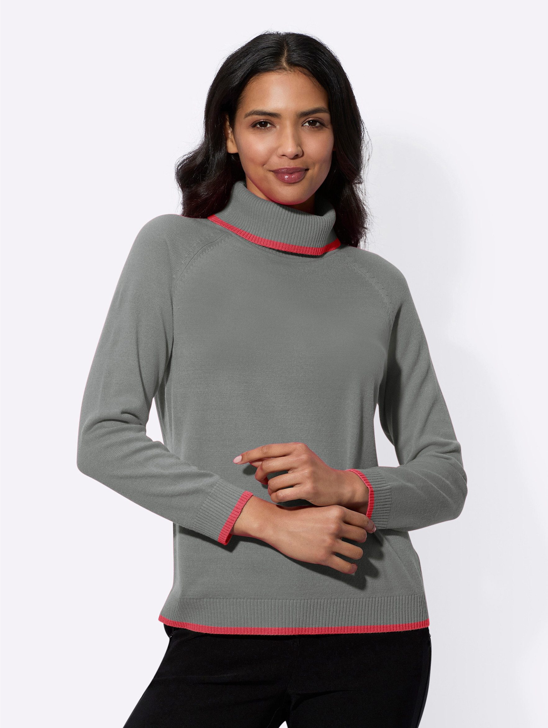 Sieh an! Strickpullover Rollkragenpullover günstig online kaufen