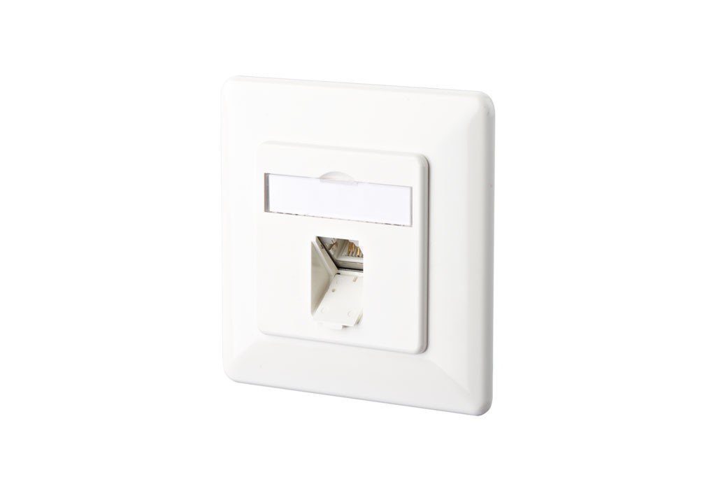 Metz Metz Connect Anschlussdose,Kat.6 TN E-DATC6-1UP-rws Netzwerk-Patch ...