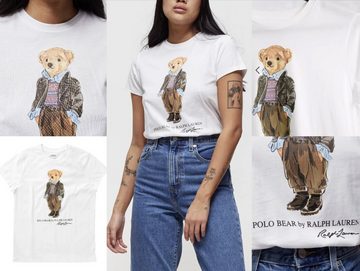 Ralph Lauren T-Shirt POLO RALPH LAUREN Bear Print Bär T-shirt Retro Teddy Shirt Top Luxury