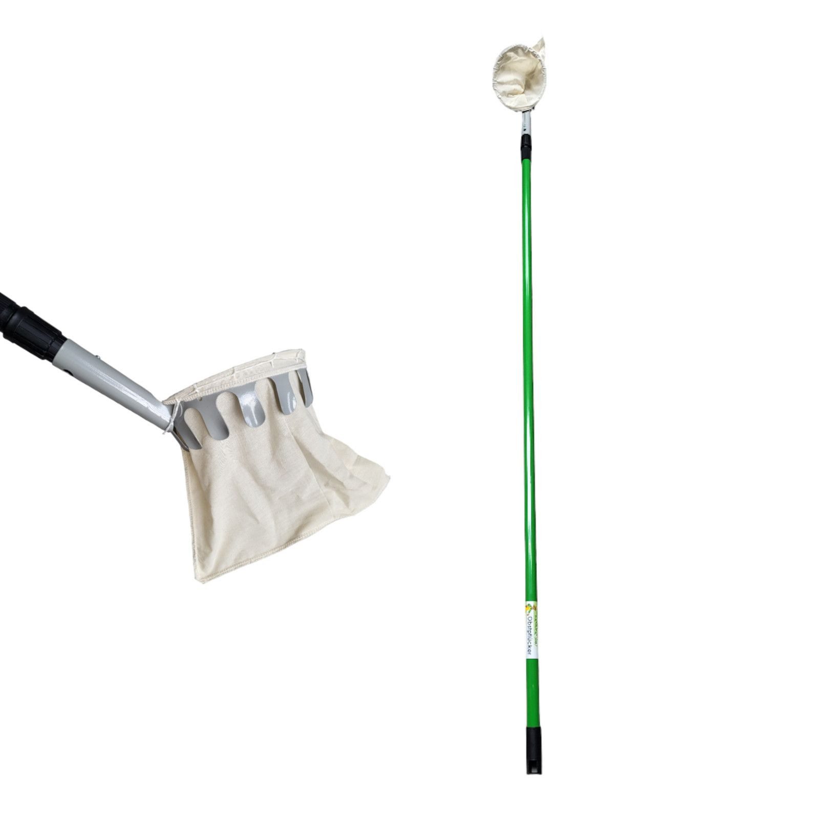 BURI Obstpflücker Teleskop-Obstpflücker Apfelpflücker Erntehelfer Teleskopstiel Pflücker