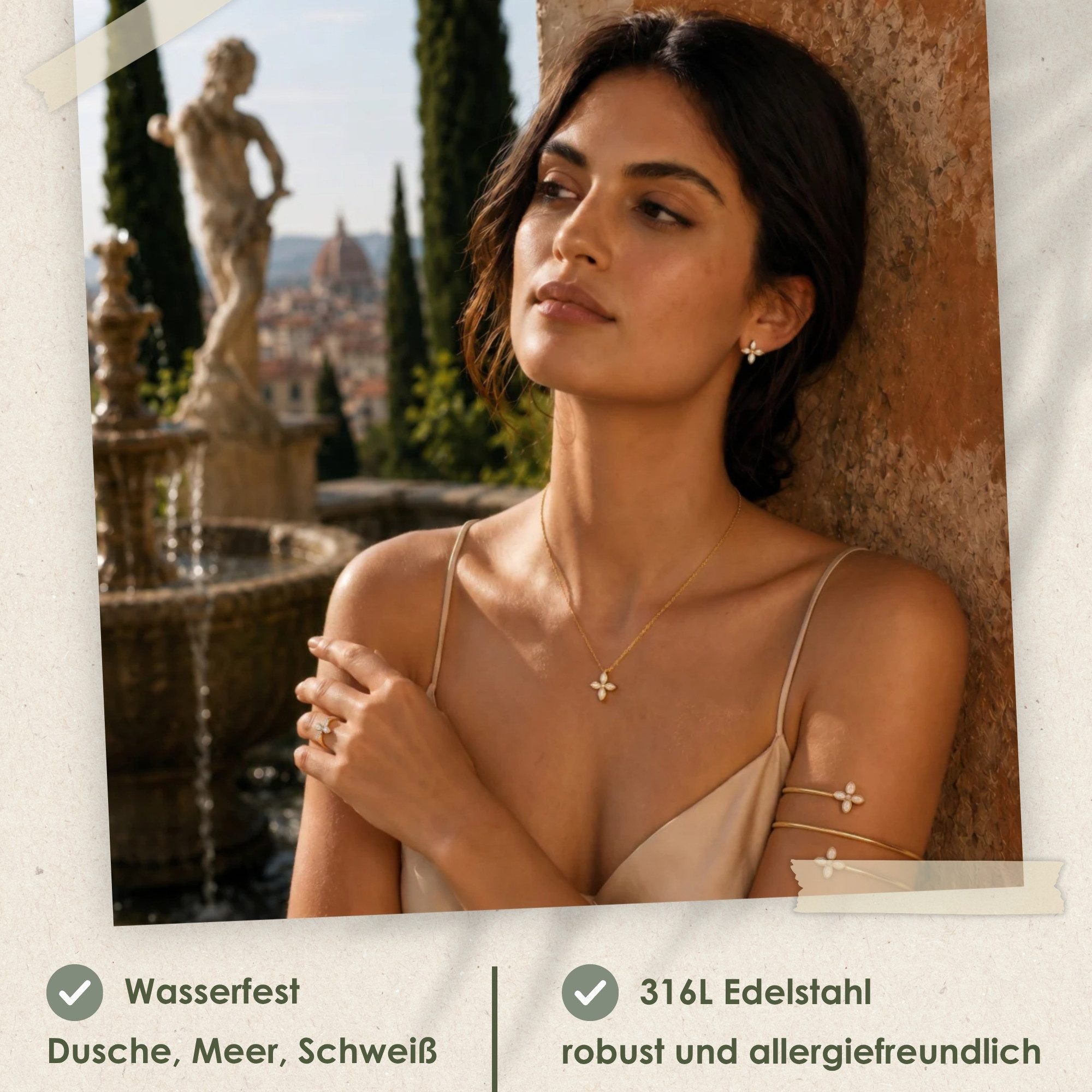 Heideman Schmuck-Adventskalender Summerbox Florenz silberfarben, Schmuckset mehrteilig Schmuck für Frauen - 5 Schmuckstücke