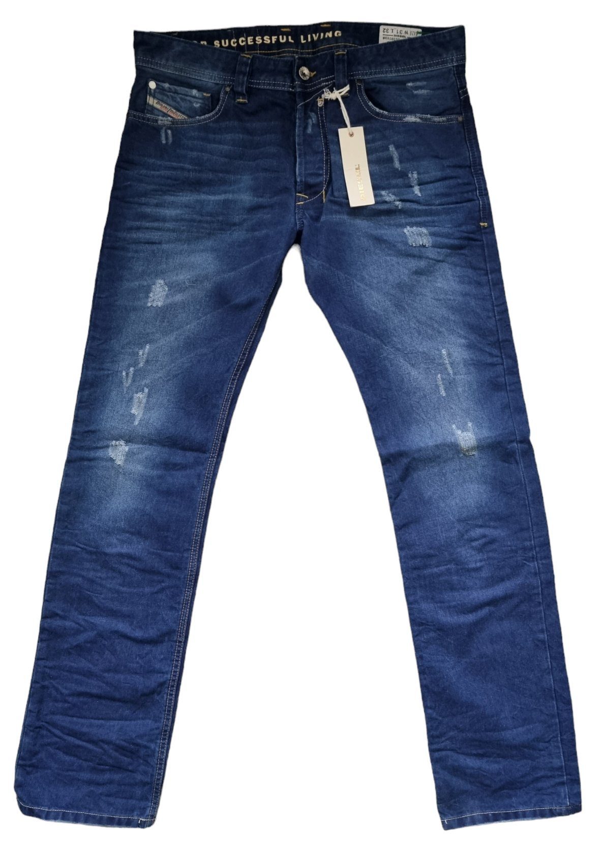 Diesel Comfort-fit-Jeans Safado X - R (Blau, Used Look) Regular Slim Straight