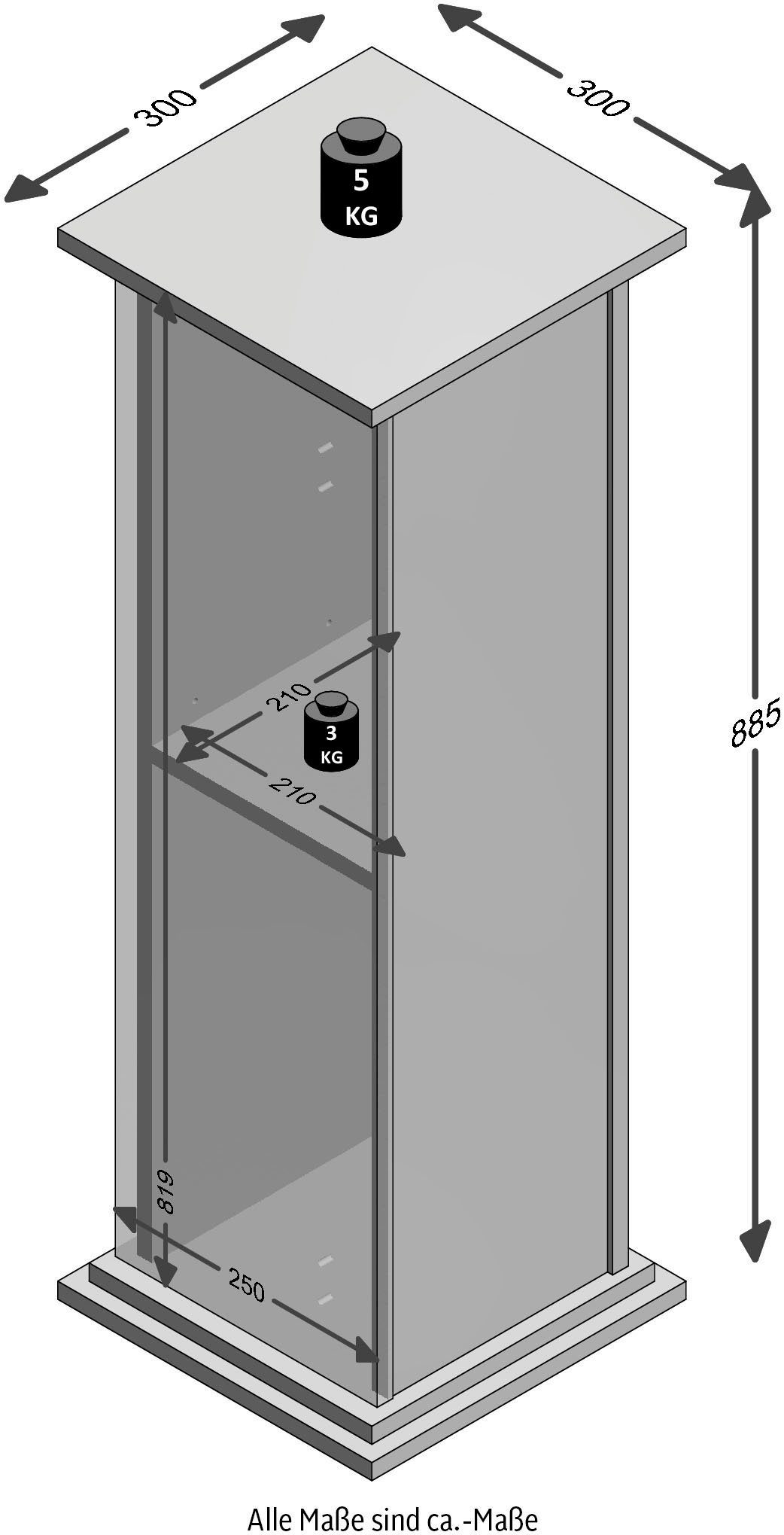 Breite Container FMD cm Essex | weiß weiß 30