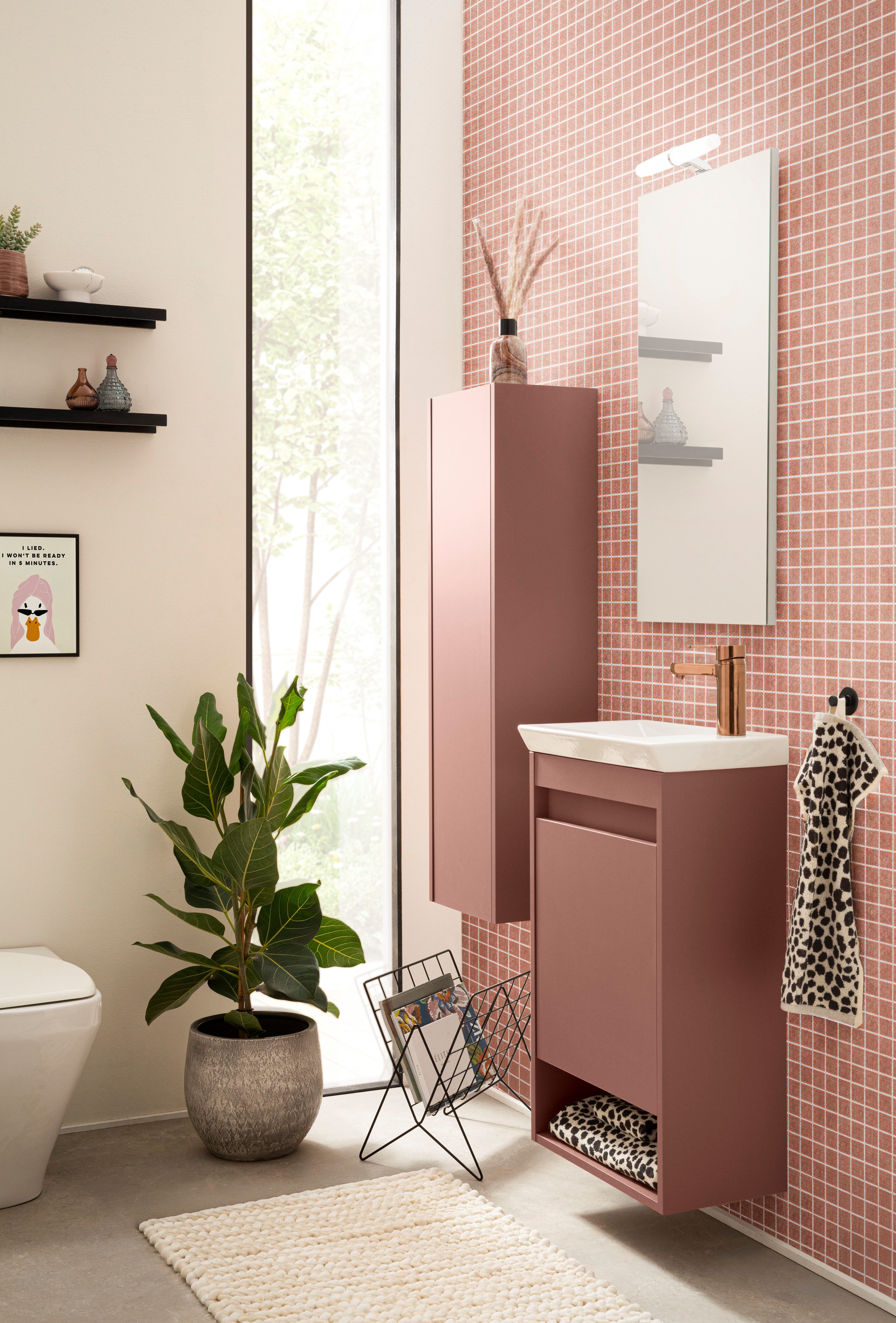 welltime Badezimmer-Set Avio, Badezimmer Set, Made in Germany, B: 45,5 cm, (2-St), Solide Verarbeitung - Dieses Produkt ist in Deutschland gefertigt