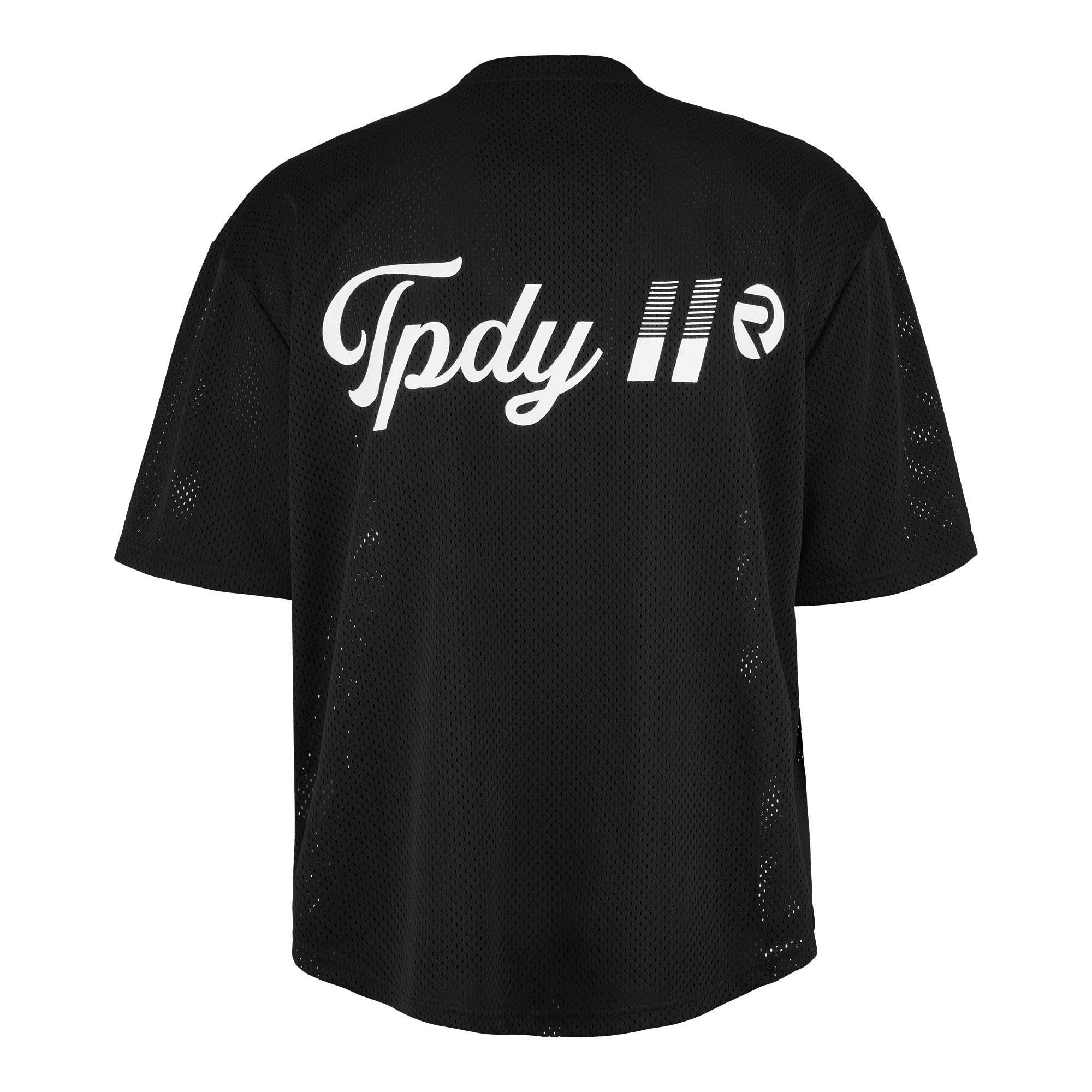 trueprodigy Oversize-Shirt Daniel Logoprint Rundhals Mesh Ware