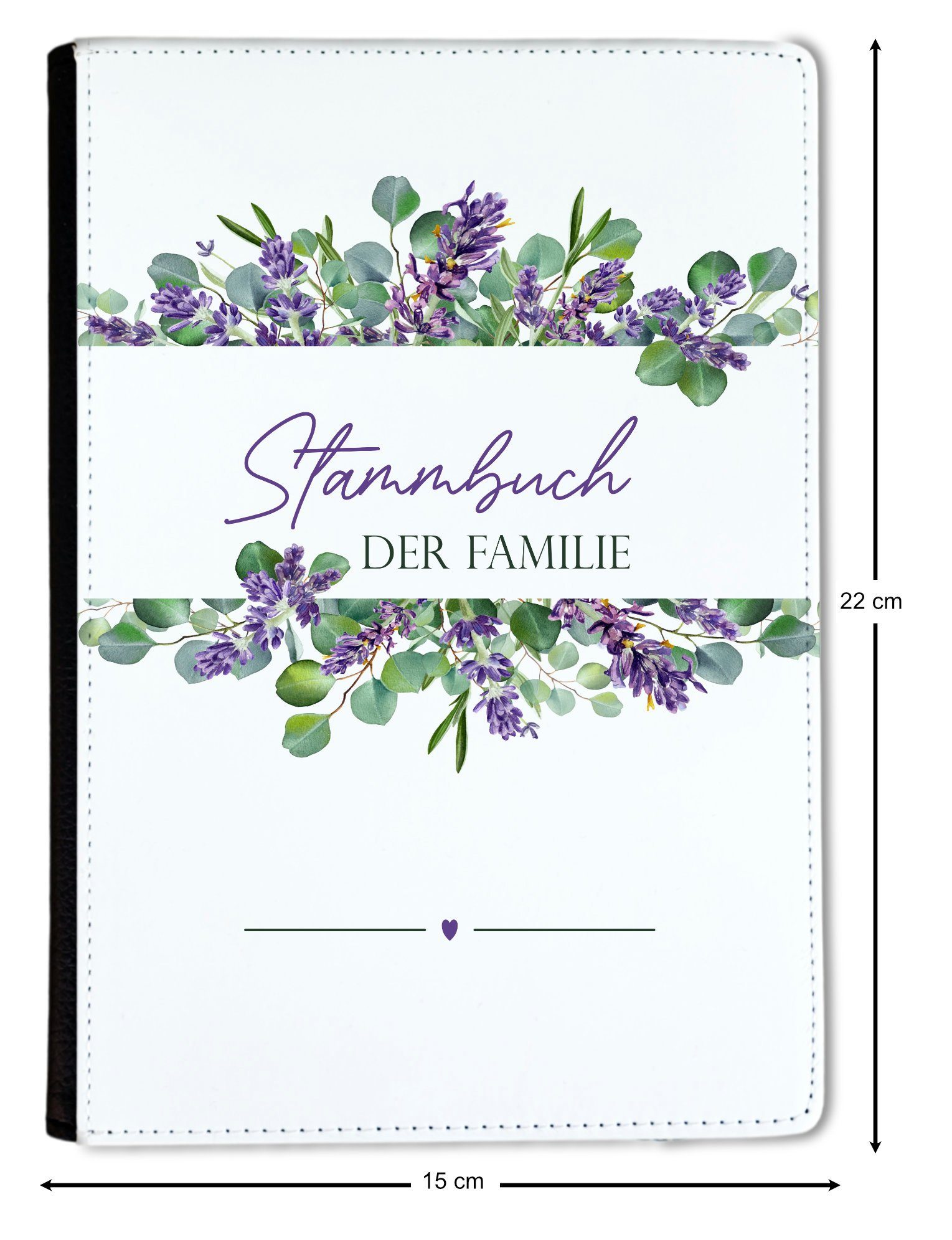 Eukalyptus Stammbuch A5 Lavendel Notizbuch CreaDesign