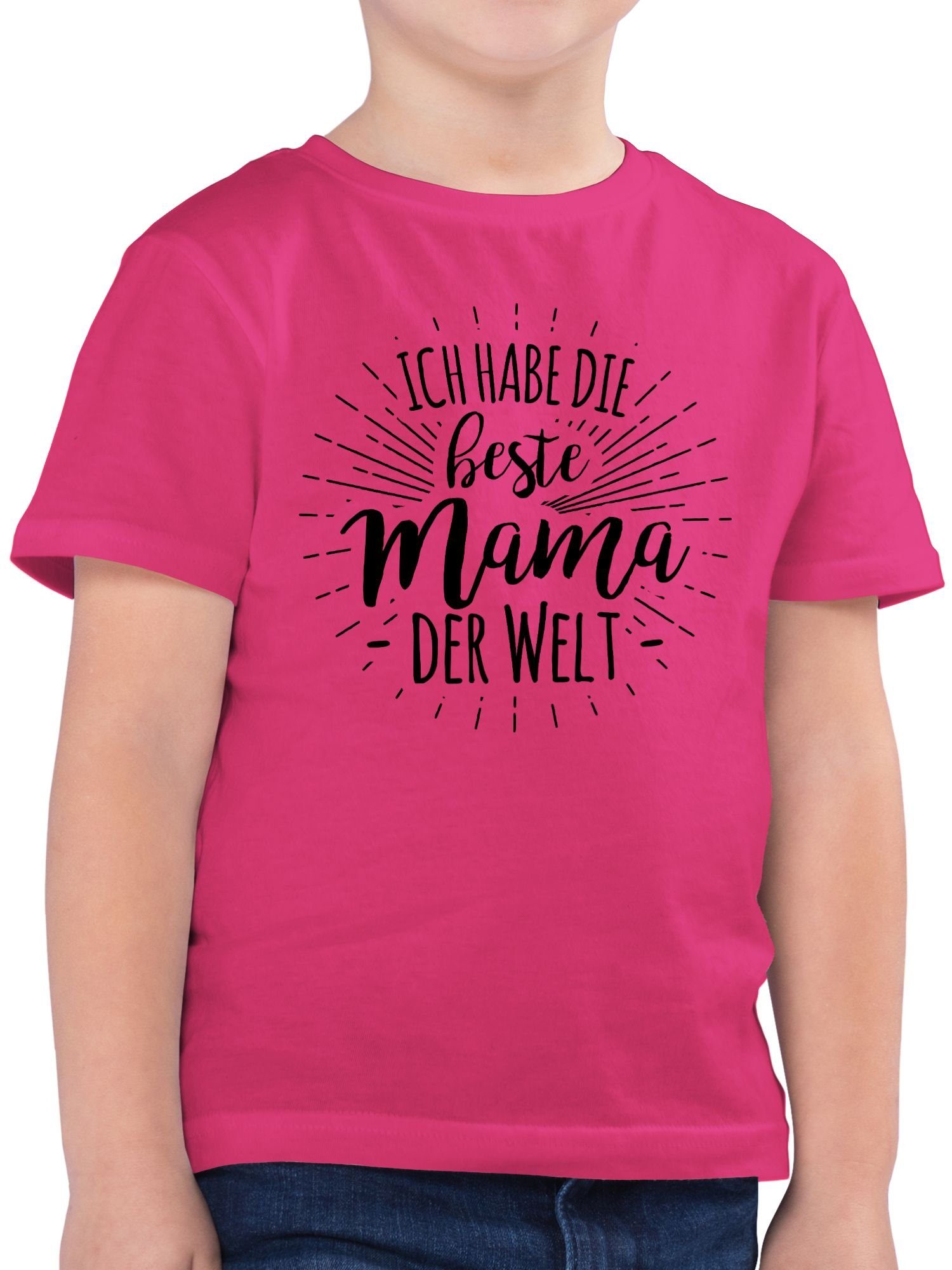 Ich Welt Mama der Muttertagsgeschenk 1 die Fuchsia habe T-Shirt beste Shirtracer