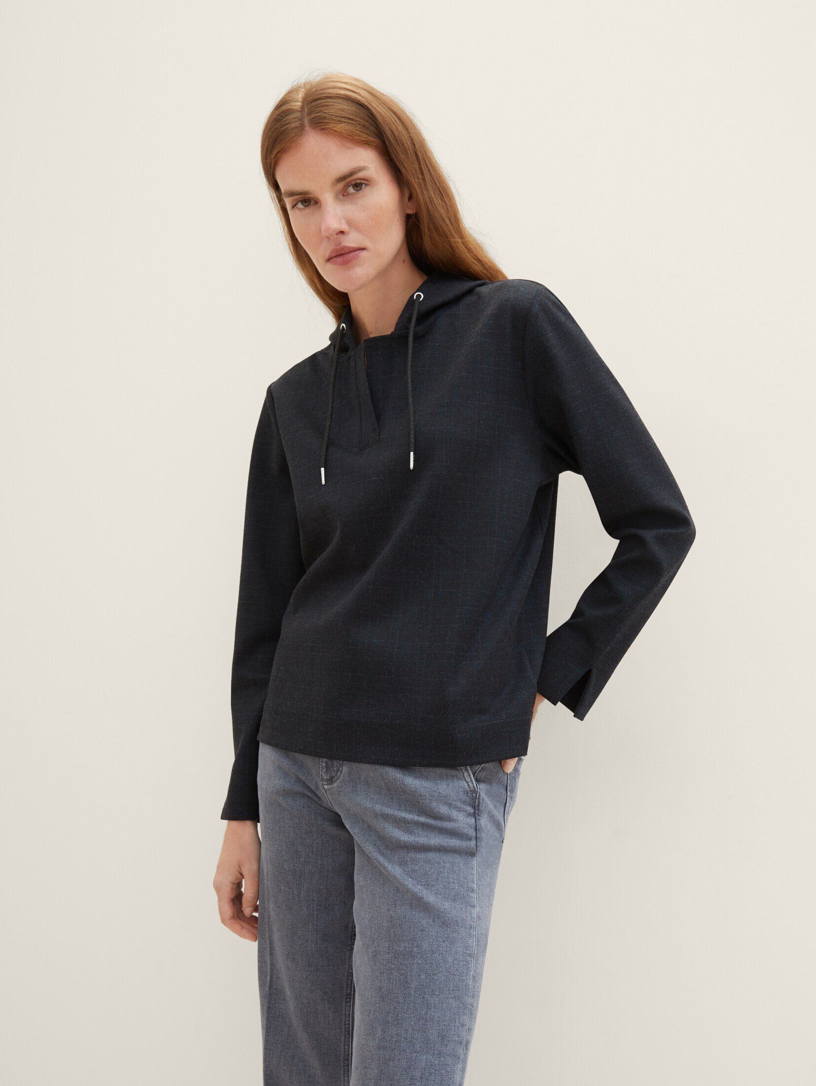 Sweatshirt Sweatshirt mit TOM TAILOR Kapuze