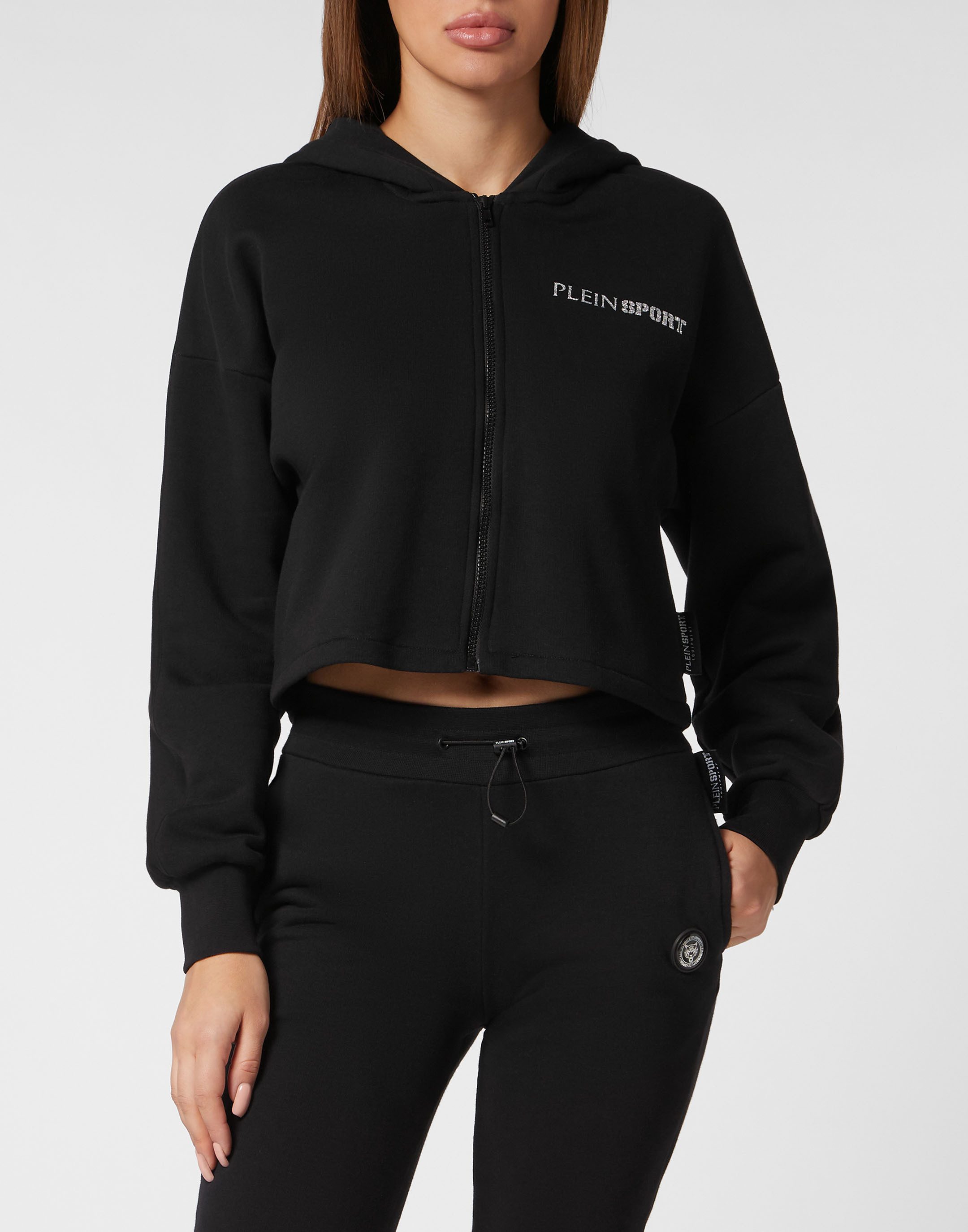 PLEIN SPORT Kapuzensweatjacke Scratch günstig online kaufen