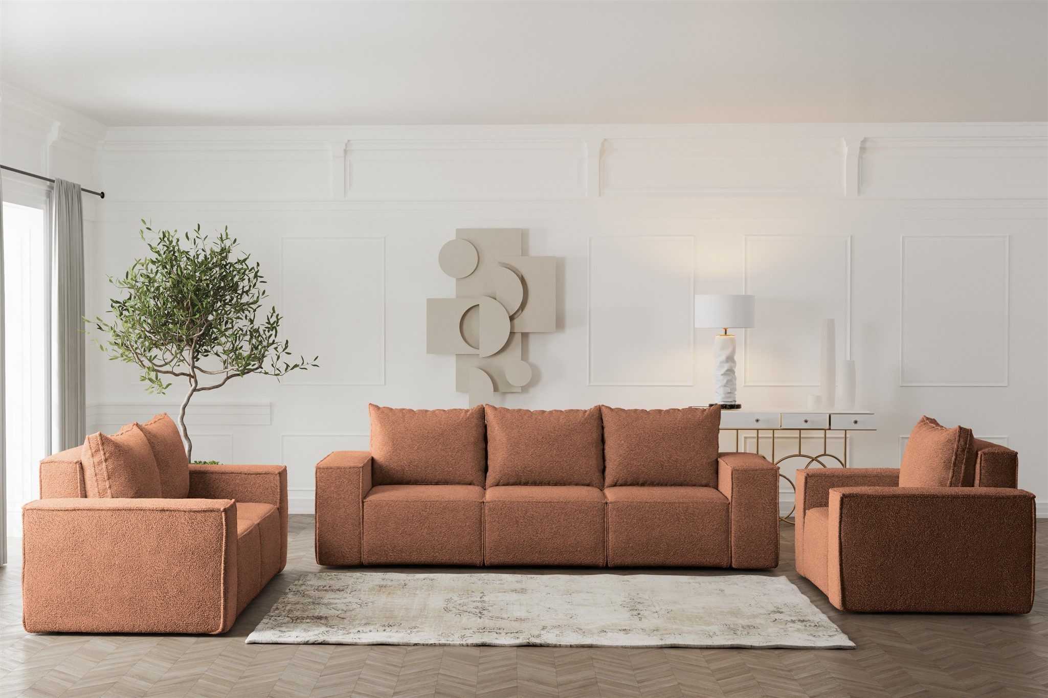 Fun Möbel Polstergarnitur Sofa-Set Designersofa ESTELLE günstig online kaufen