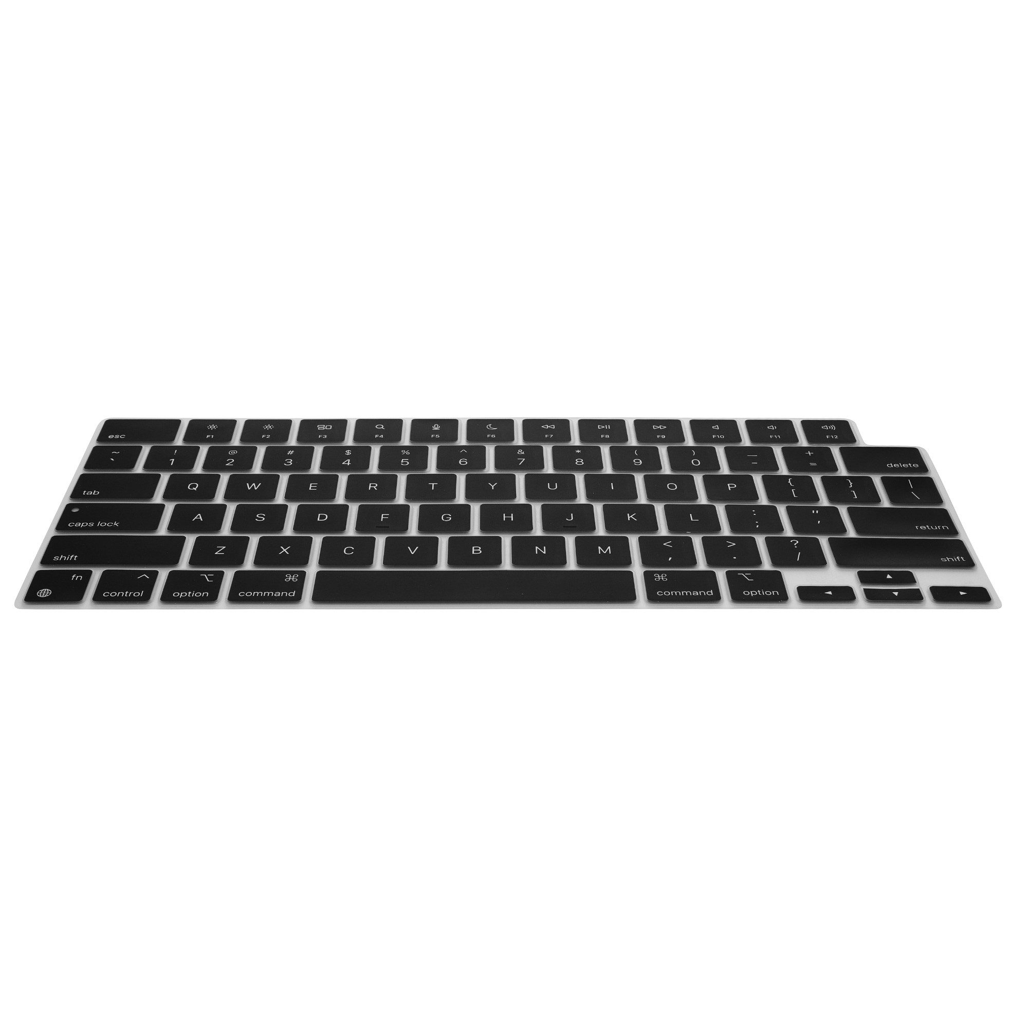 kwmobile Schutz-Set Silikon Tastaturschutz für Apple MacBook Pro 16 M5 2026 A3428, QWERTY US Keyboard Cover Abdeckung - Schwarz